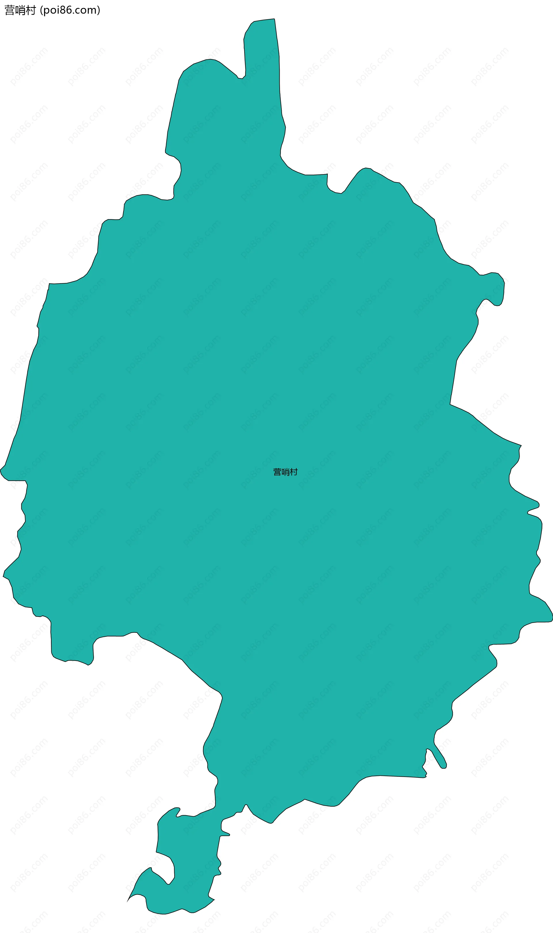 营哨村边界地图