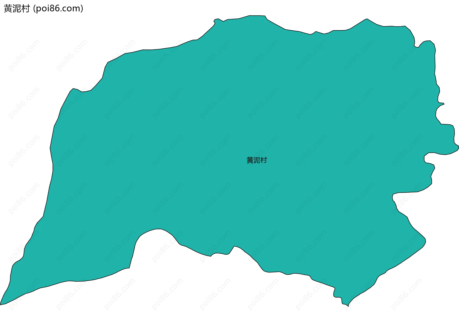 黄泥村边界地图