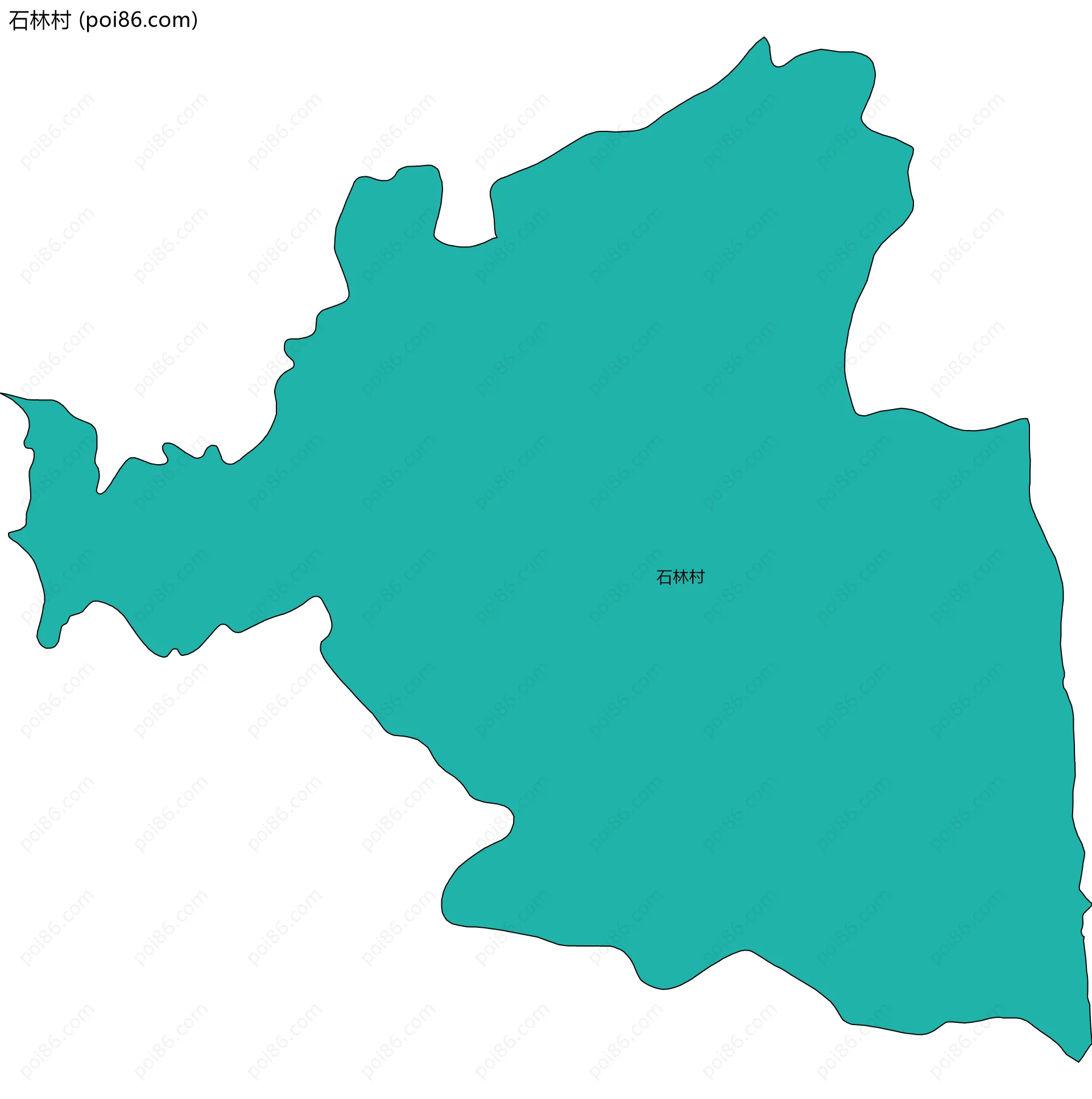 石林村边界地图