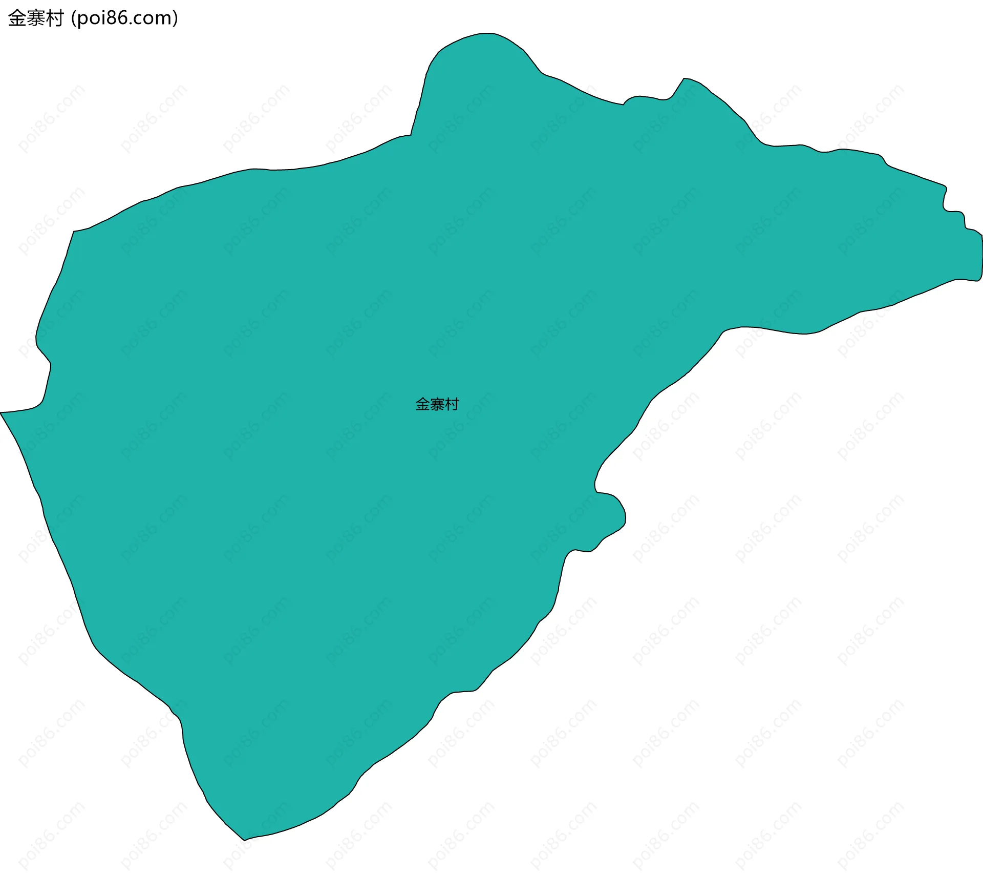 金寨村边界地图