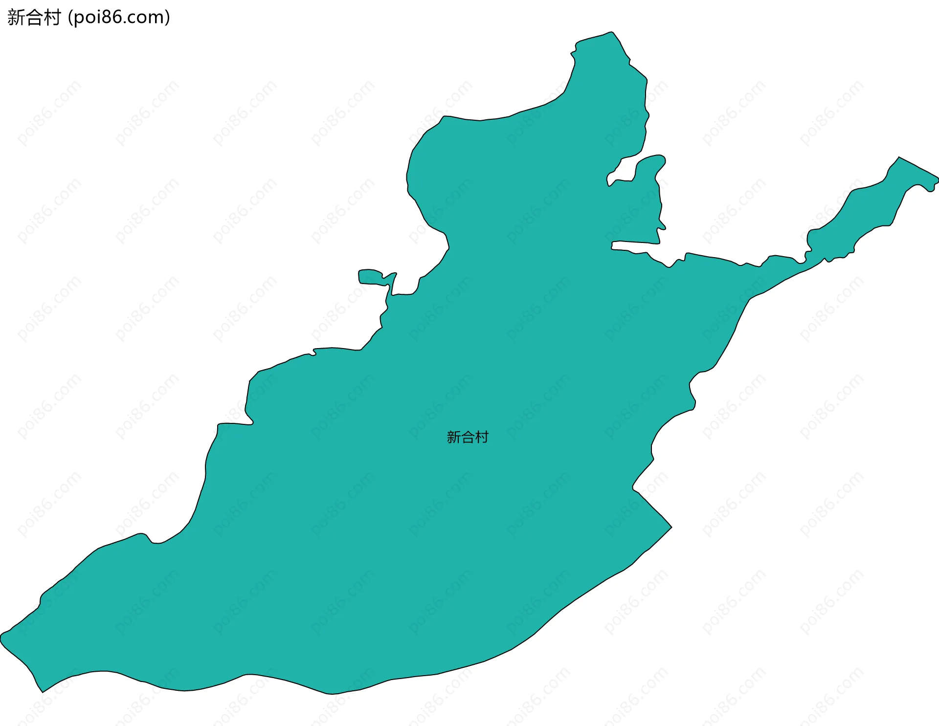 新合村边界地图