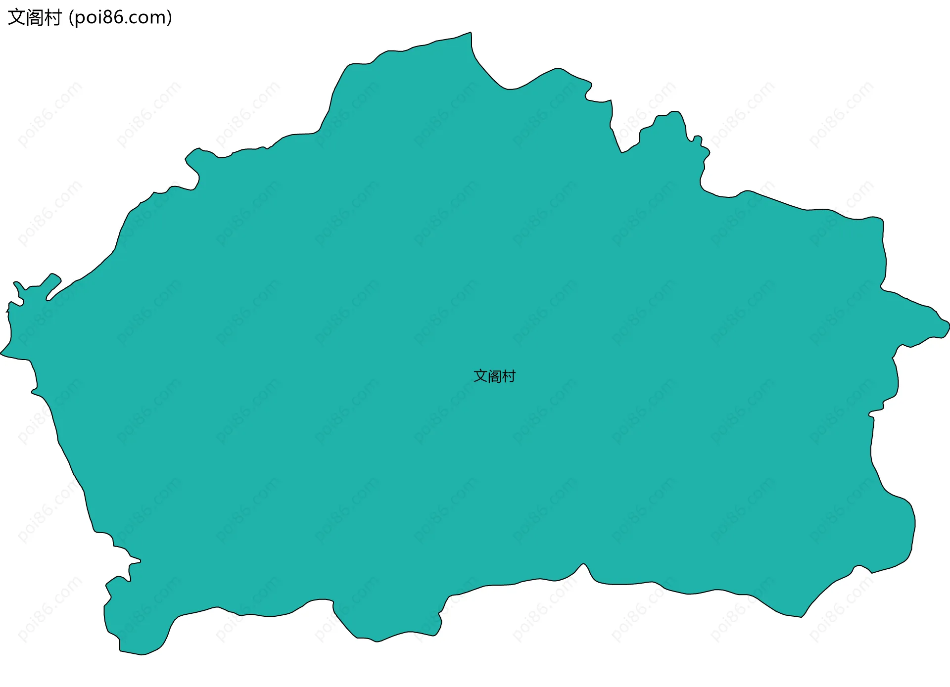 文阁村边界地图