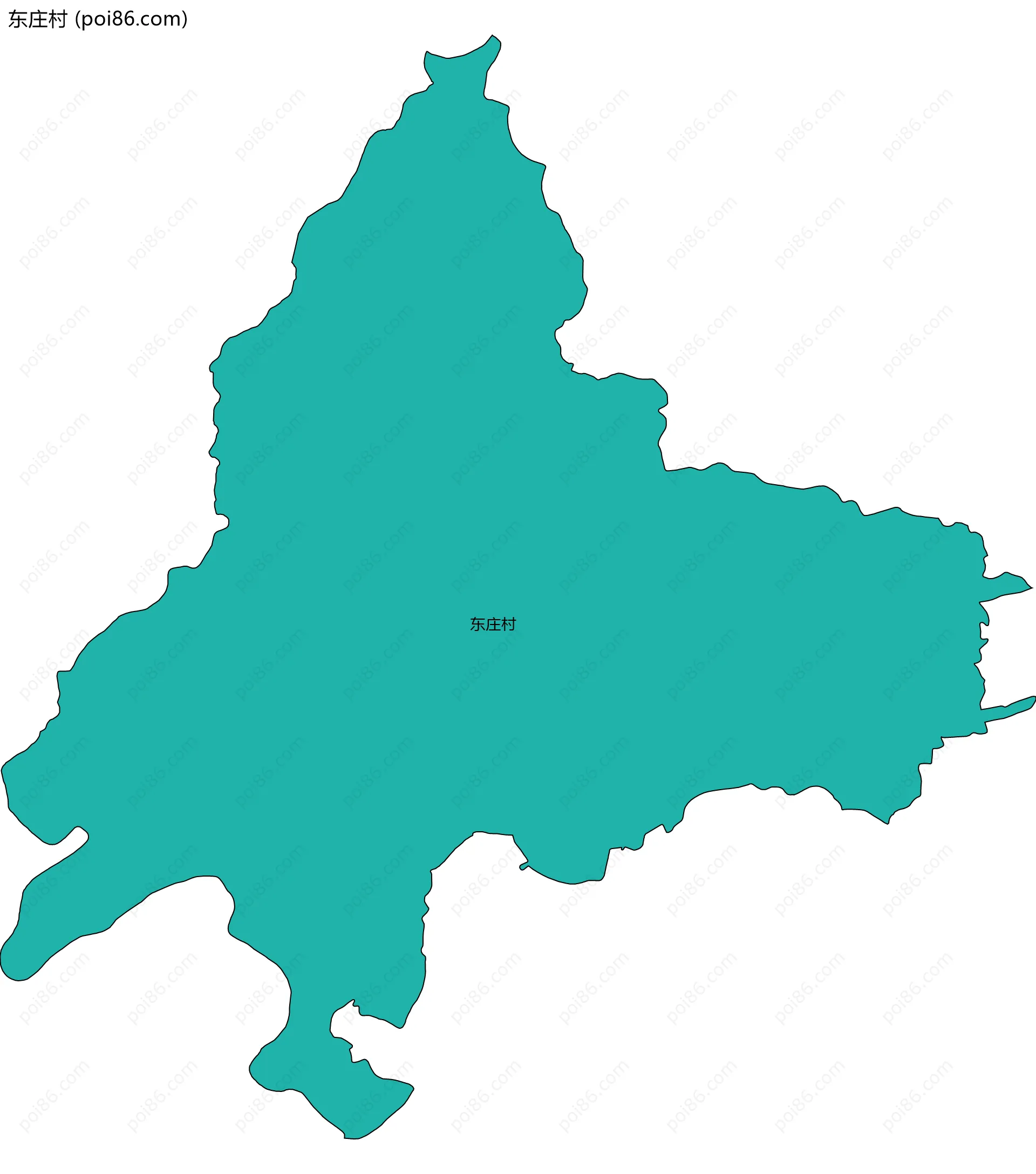 东庄村边界地图