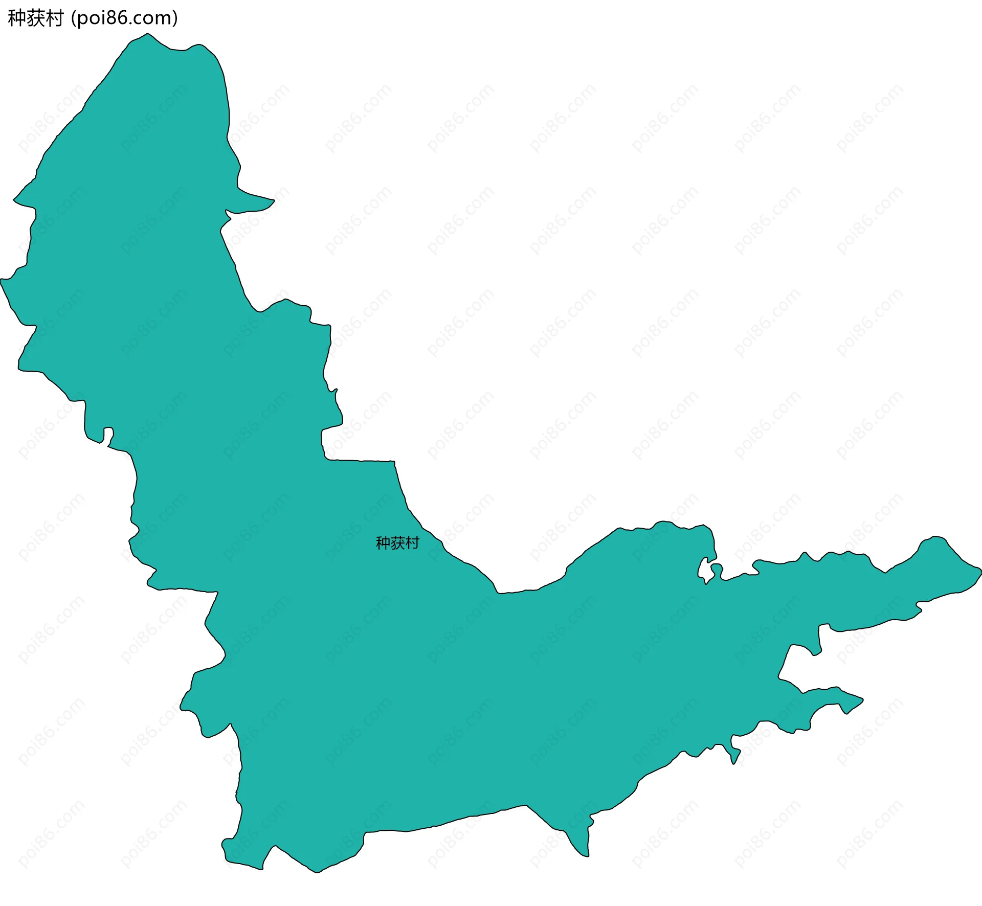 种获村边界地图