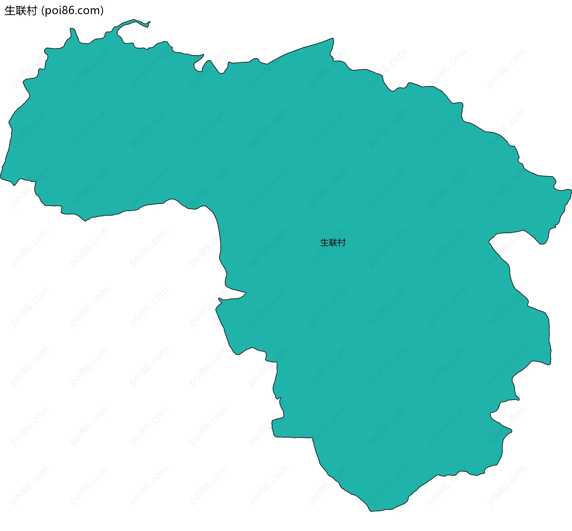 生联村边界地图