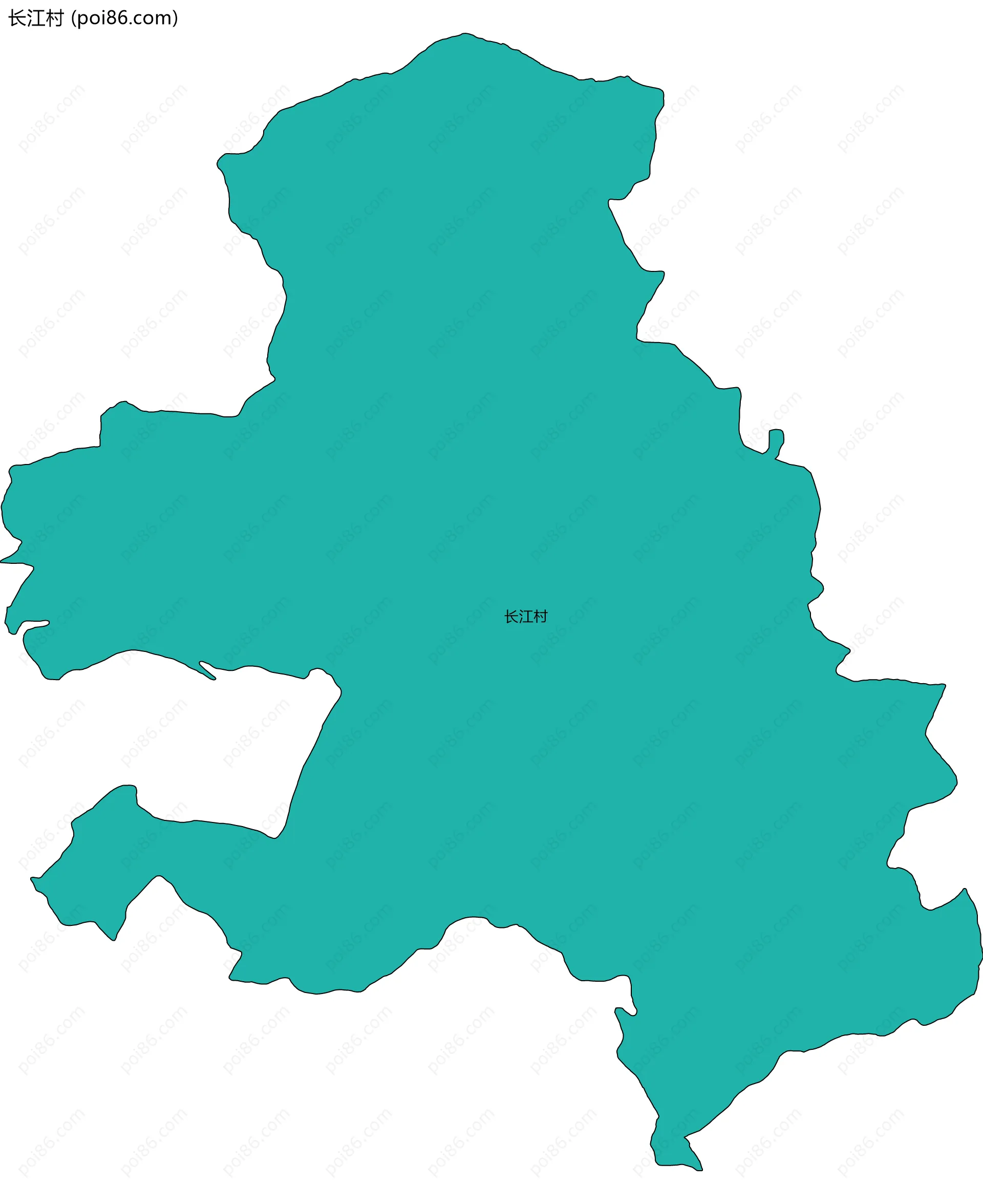 长江村边界地图