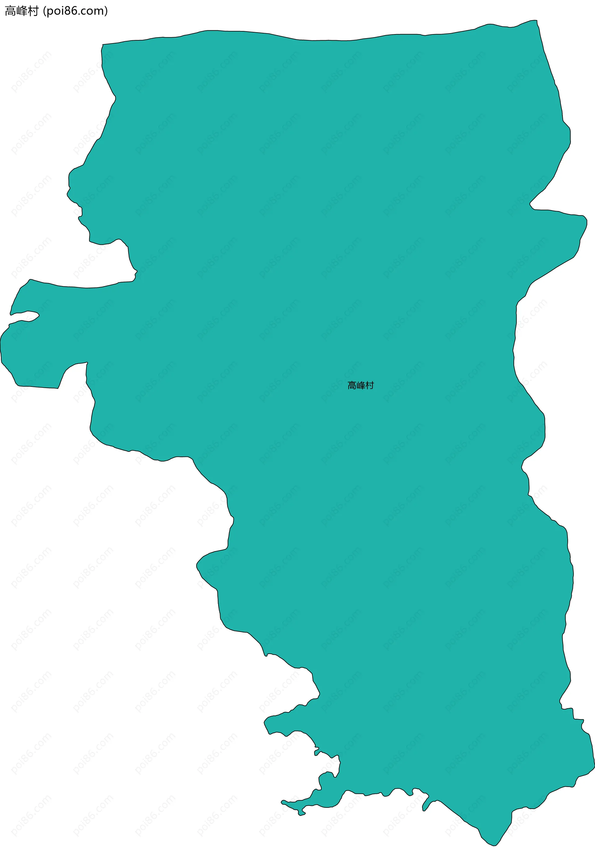 高峰村边界地图
