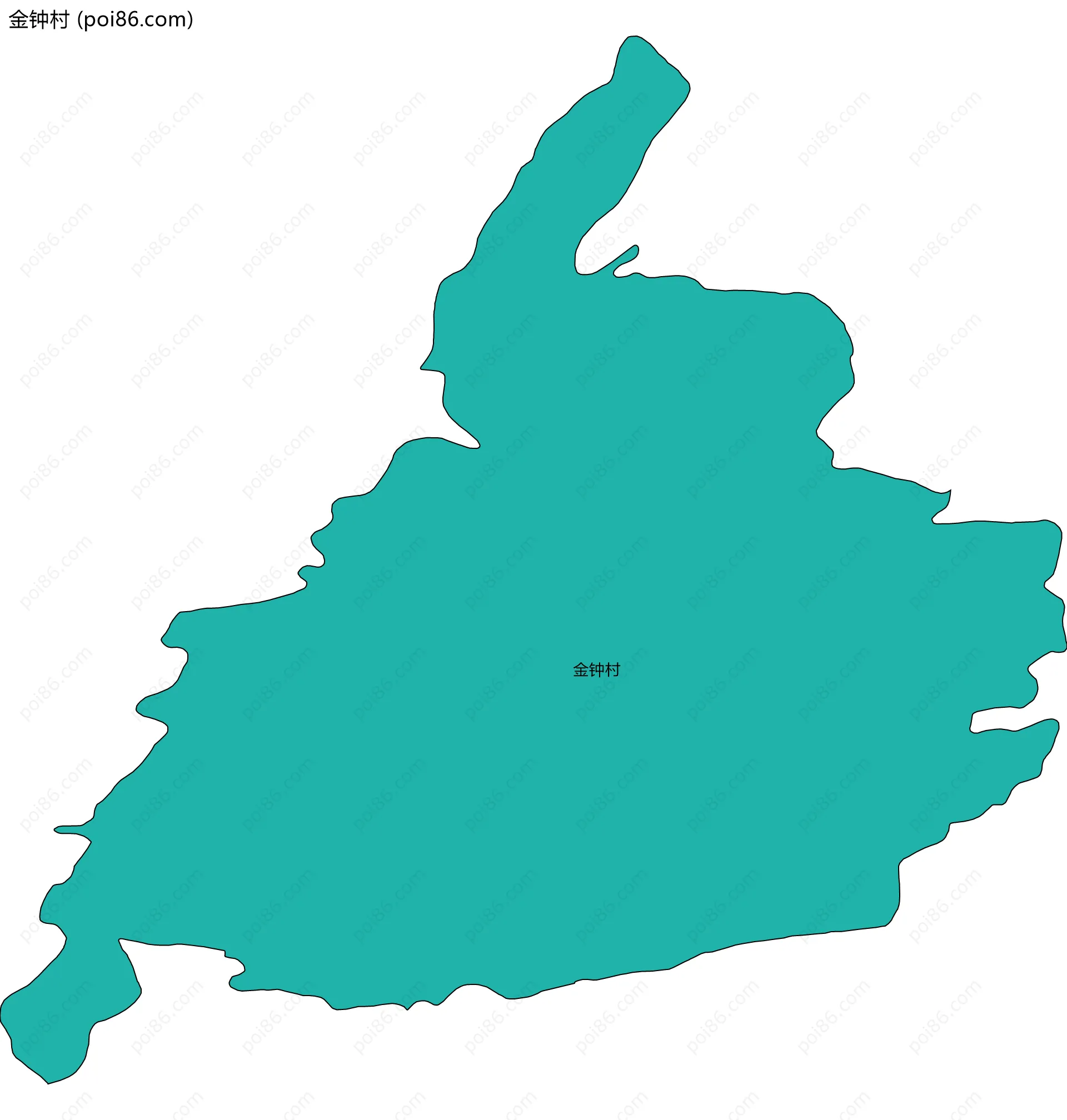 金钟村边界地图