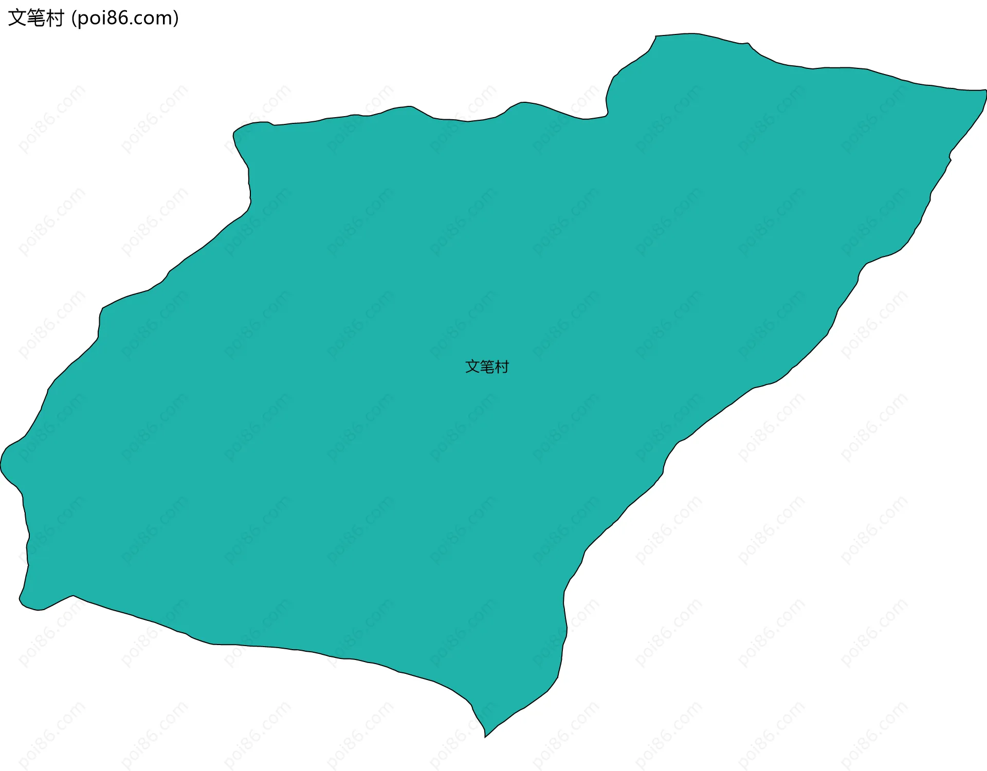 文笔村边界地图