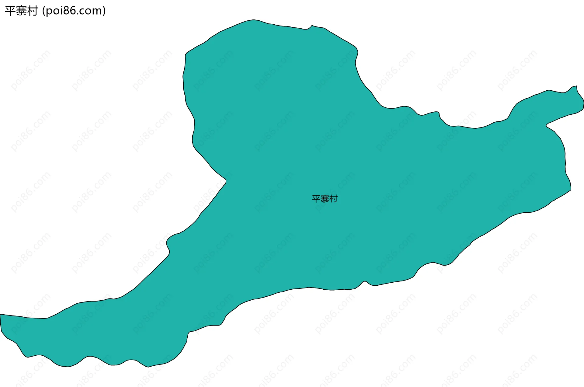 平寨村边界地图
