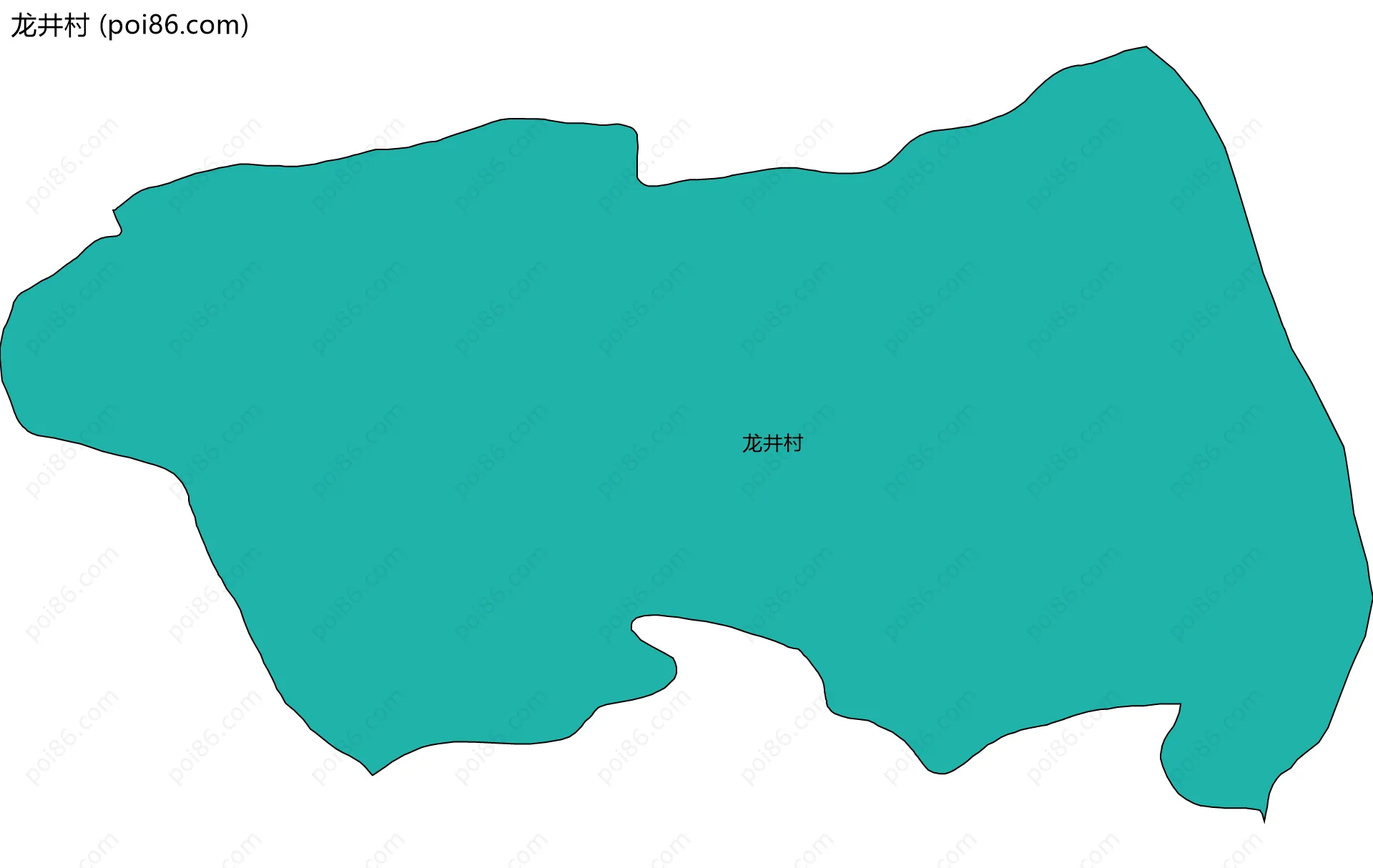 龙井村边界地图