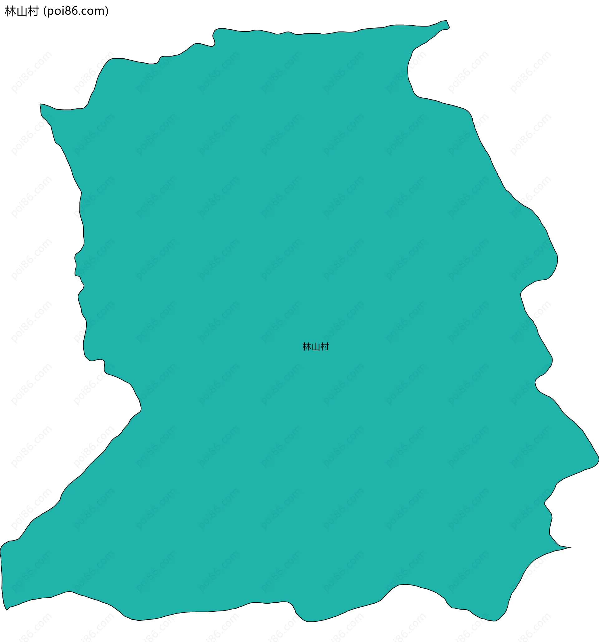 林山村边界地图