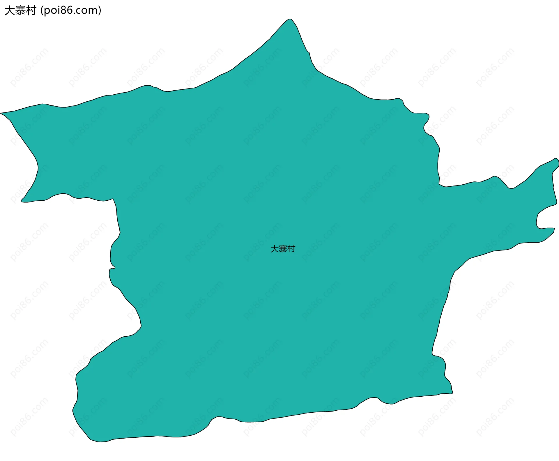 大寨村边界地图