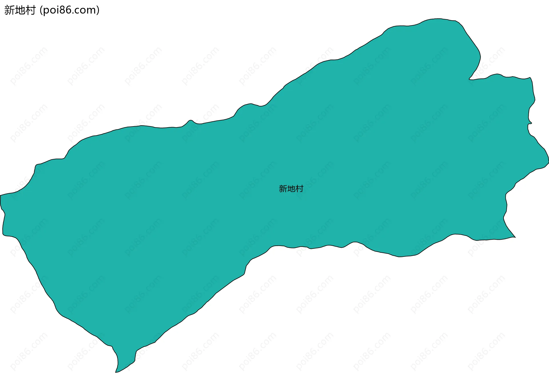 新地村边界地图
