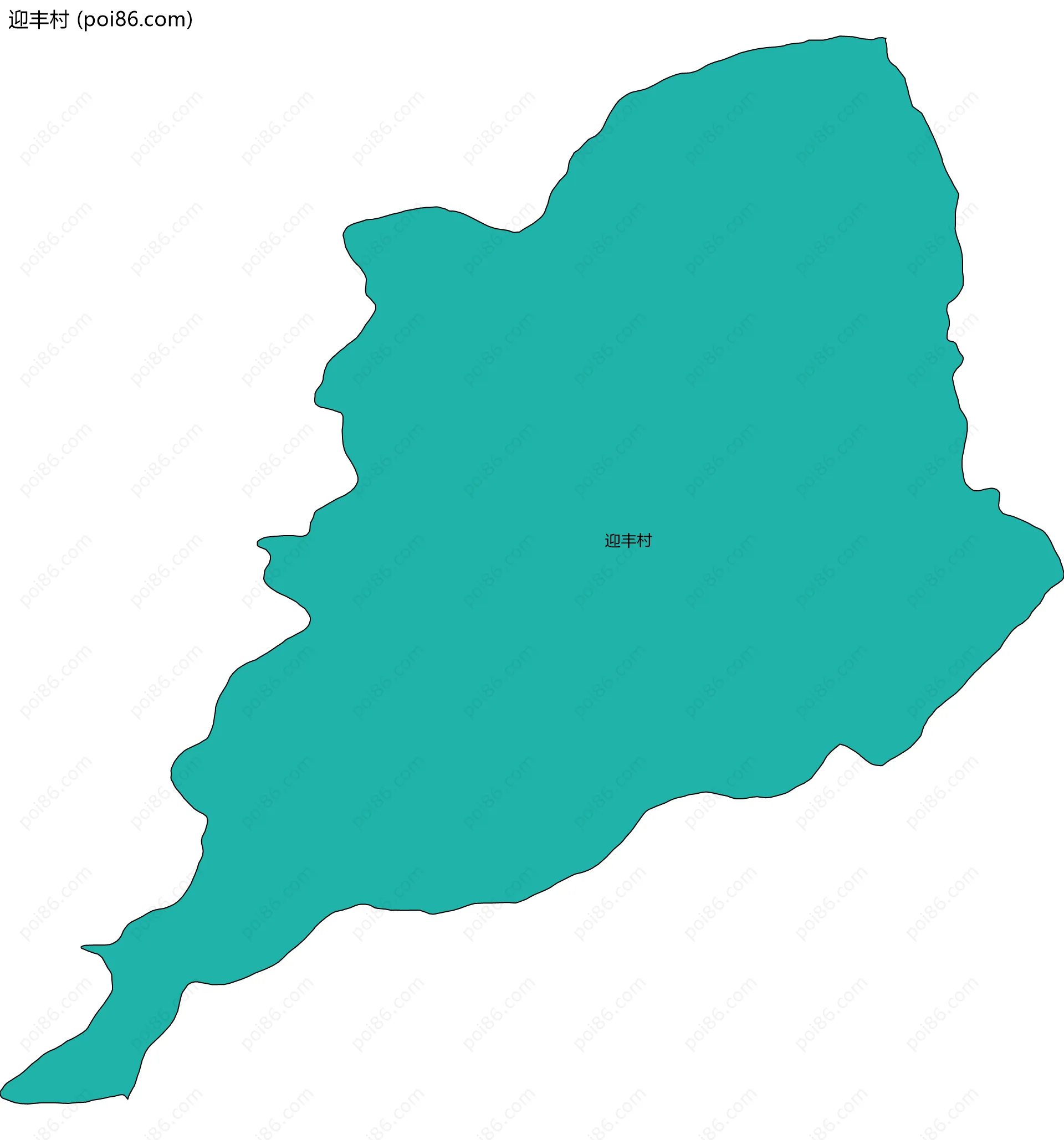 迎丰村边界地图