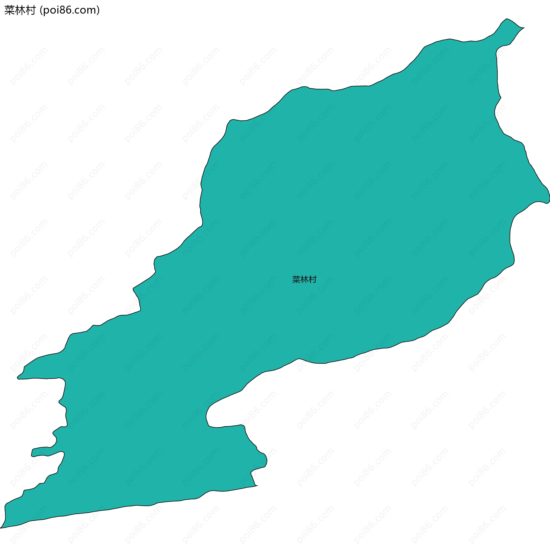 菜林村边界地图