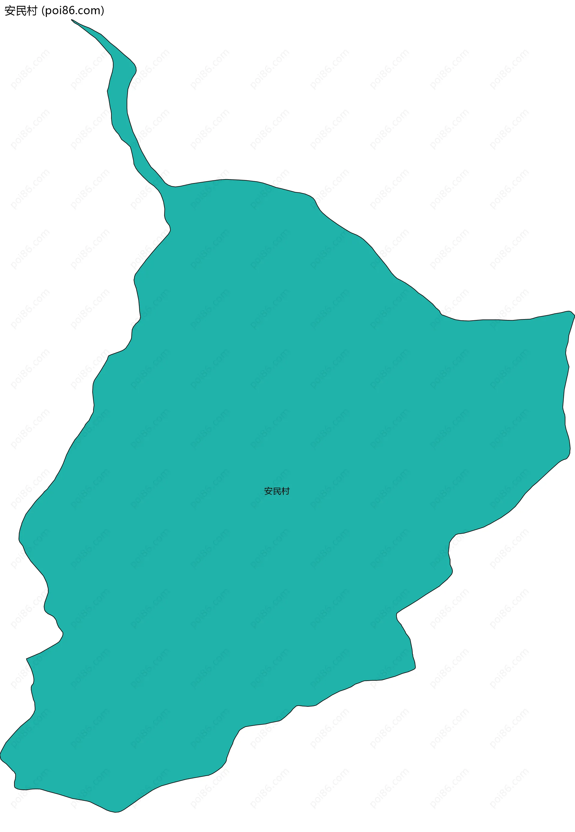 安民村边界地图