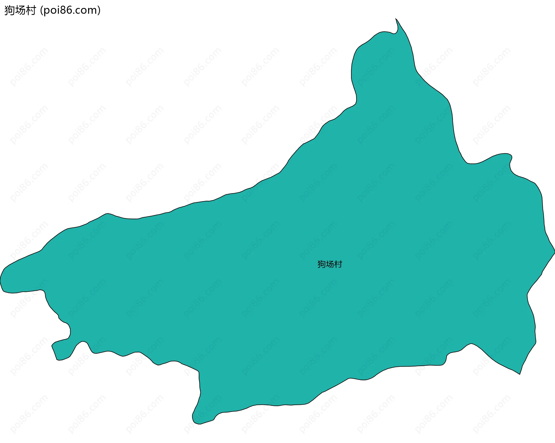 狗场村边界地图