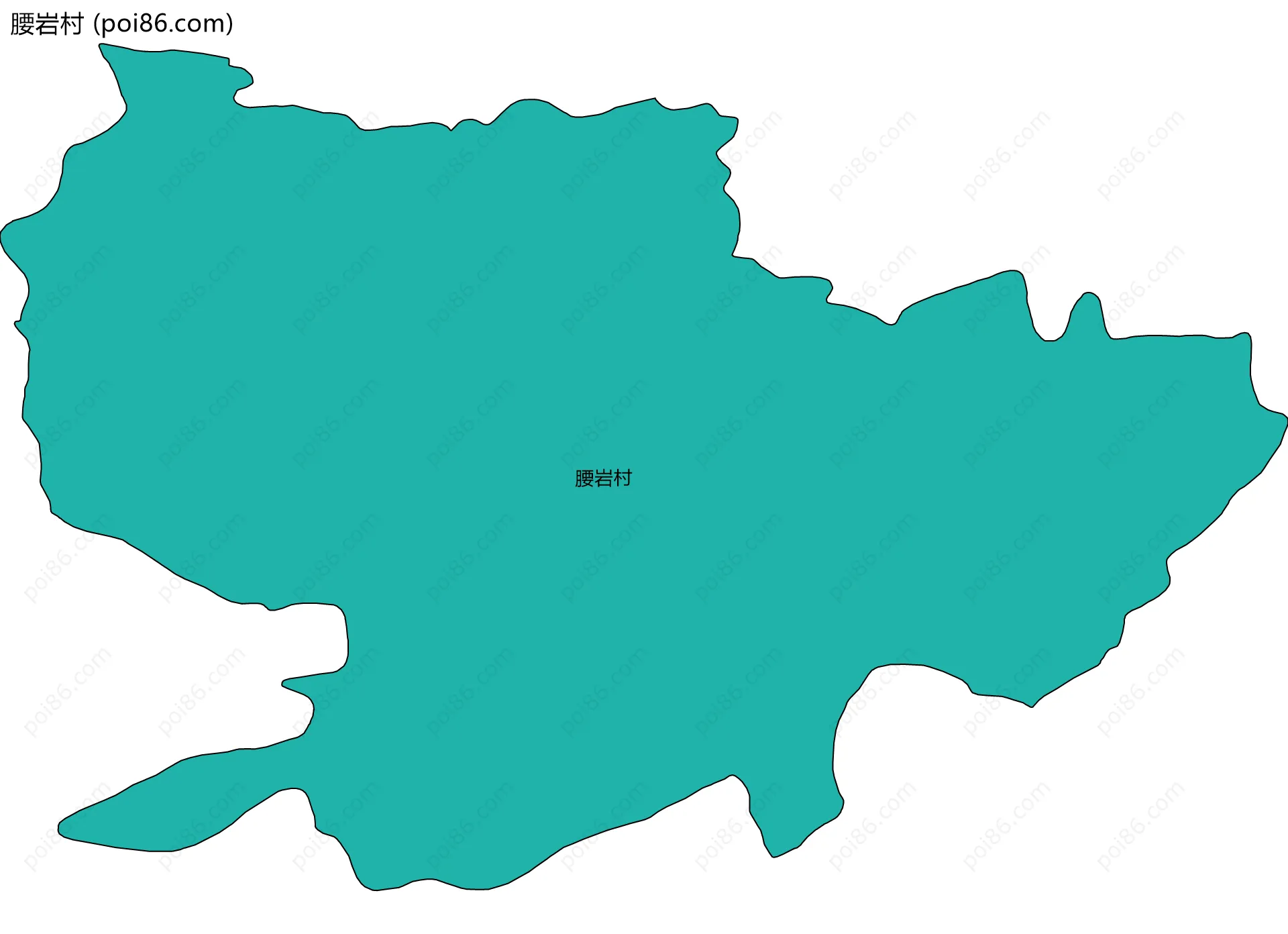 腰岩村边界地图