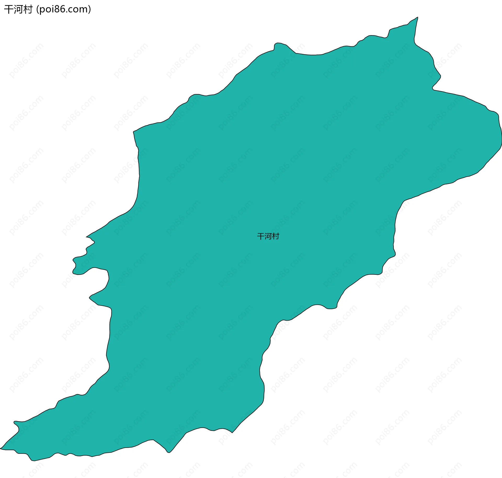 干河村边界地图