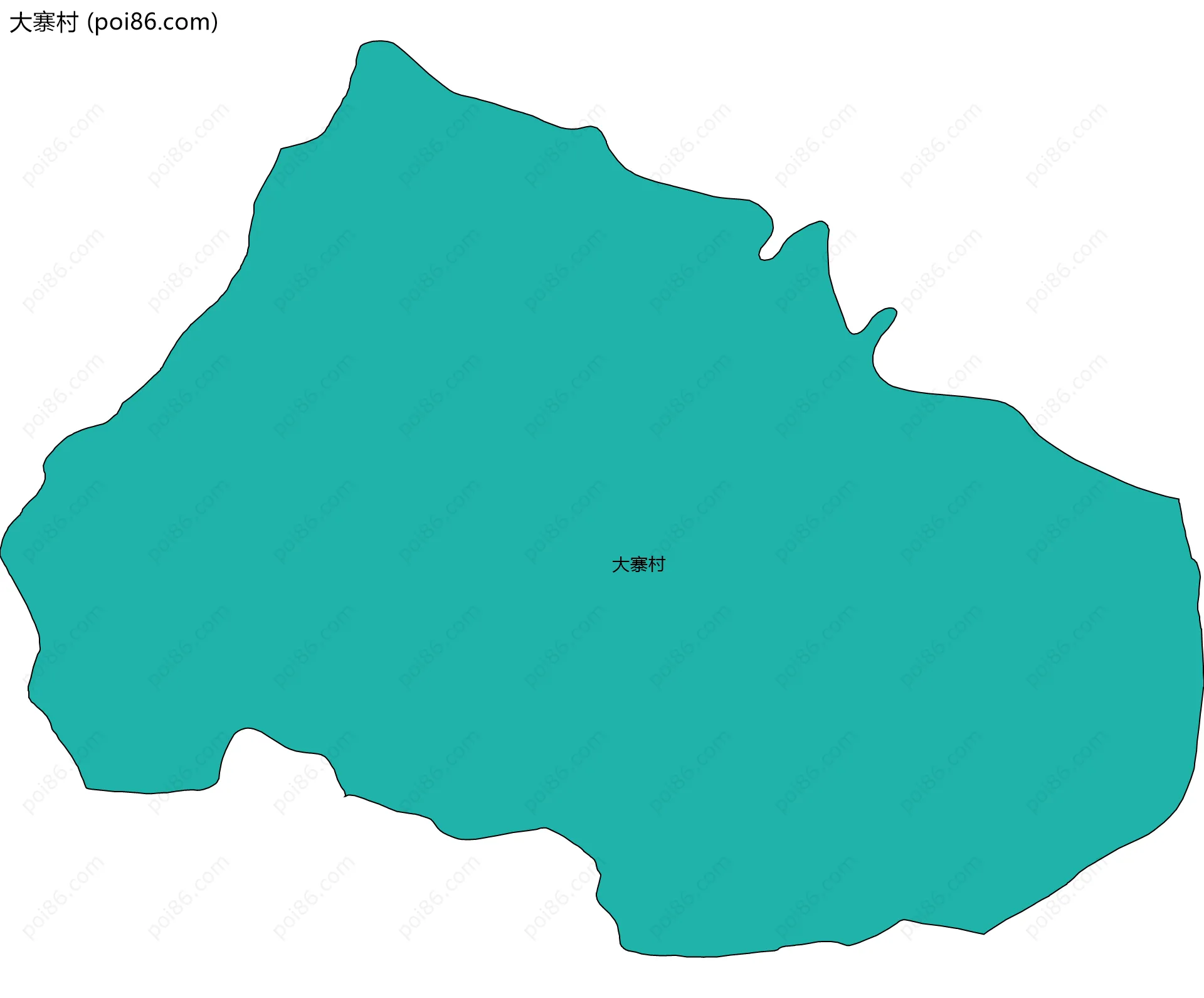 大寨村边界地图