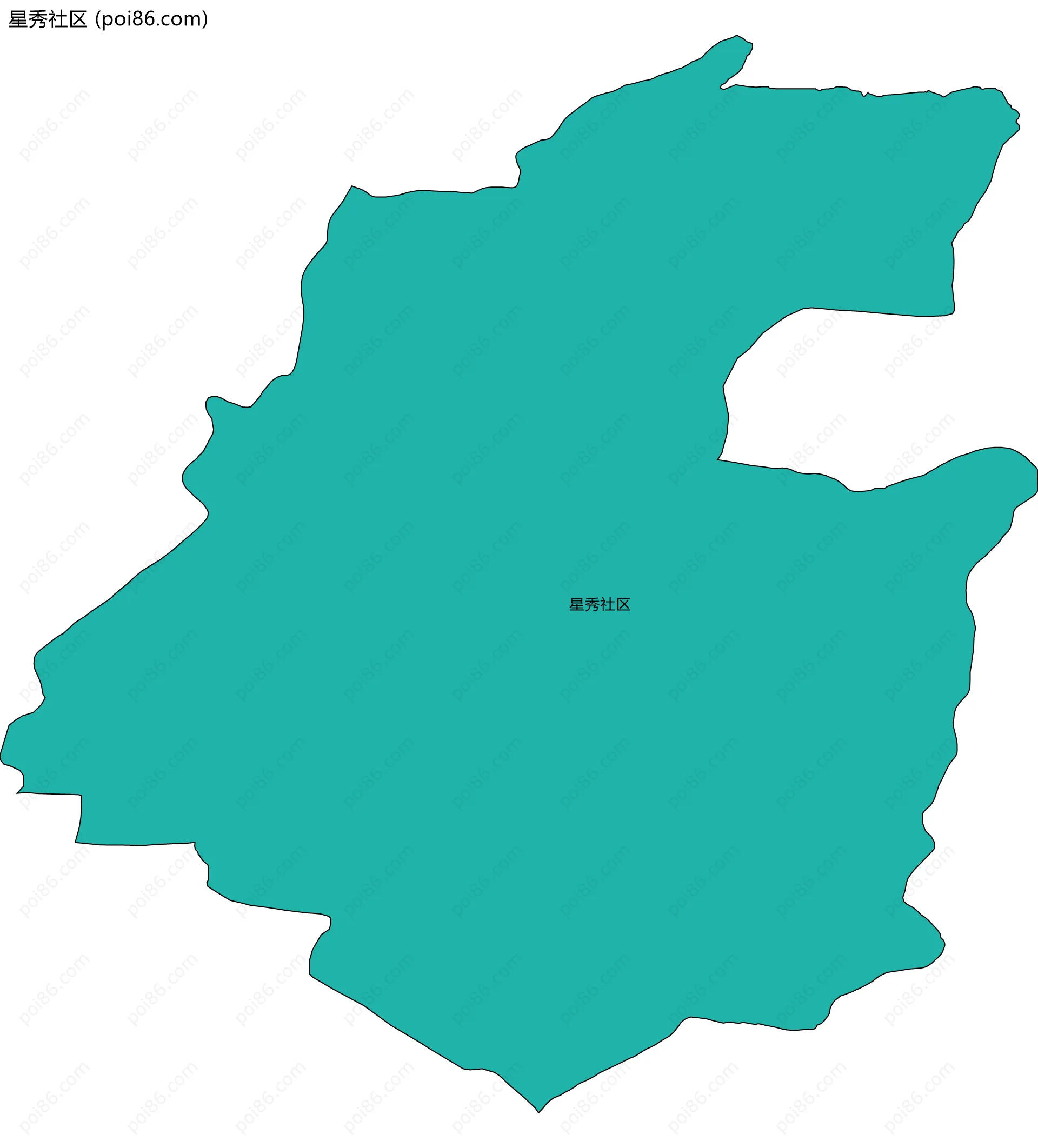 星秀社区边界地图