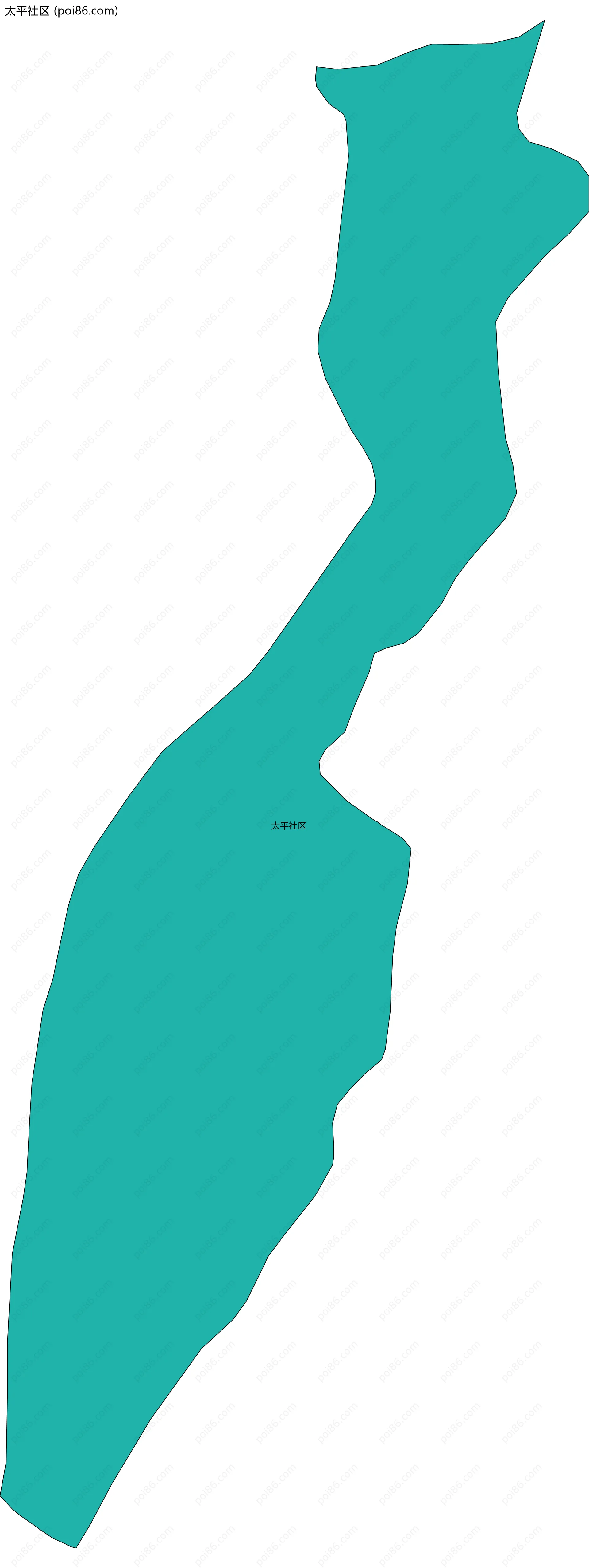 太平社区边界地图