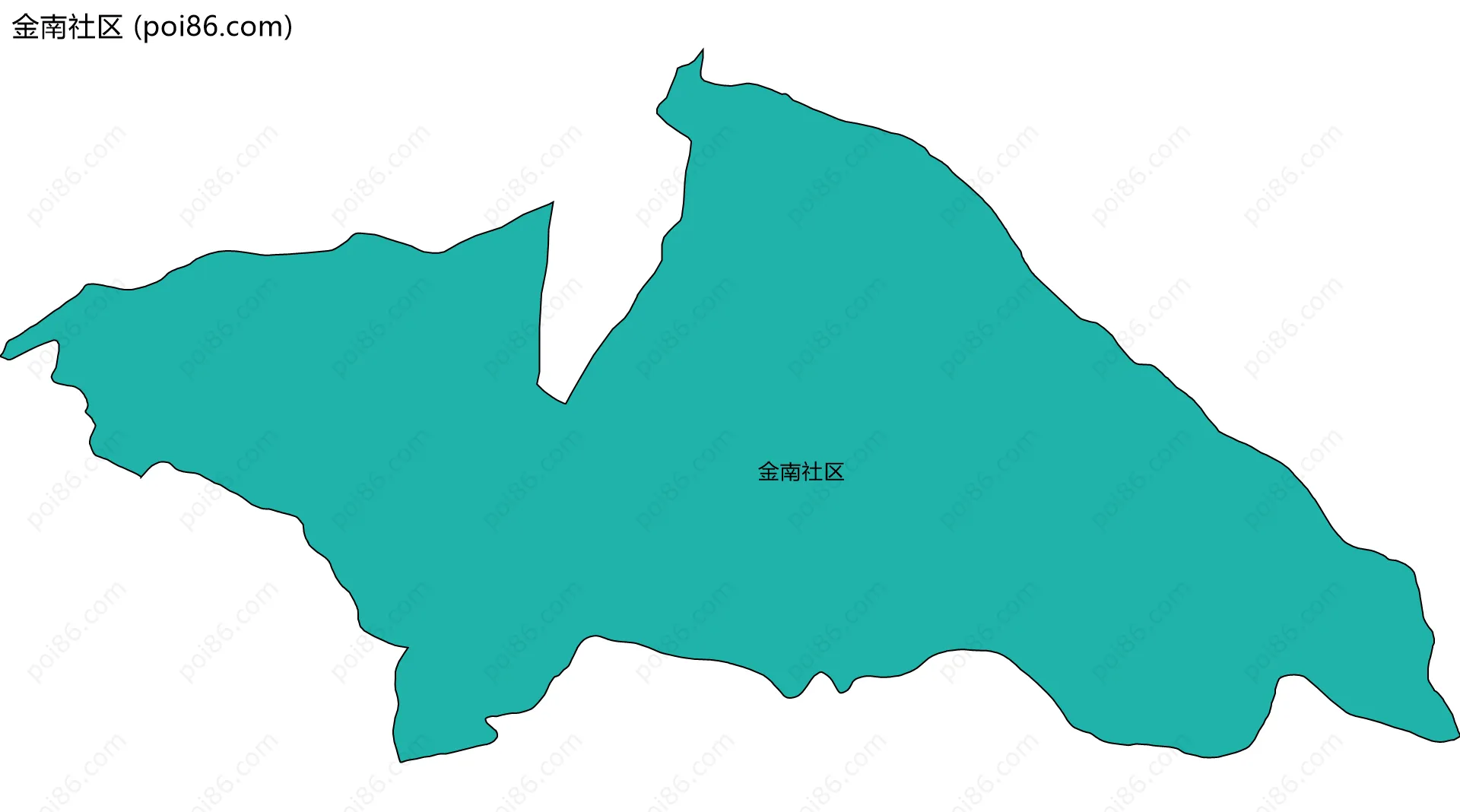 金南社区边界地图