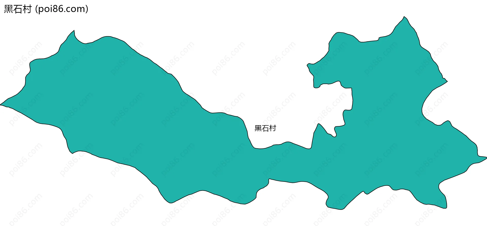 黑石村边界地图