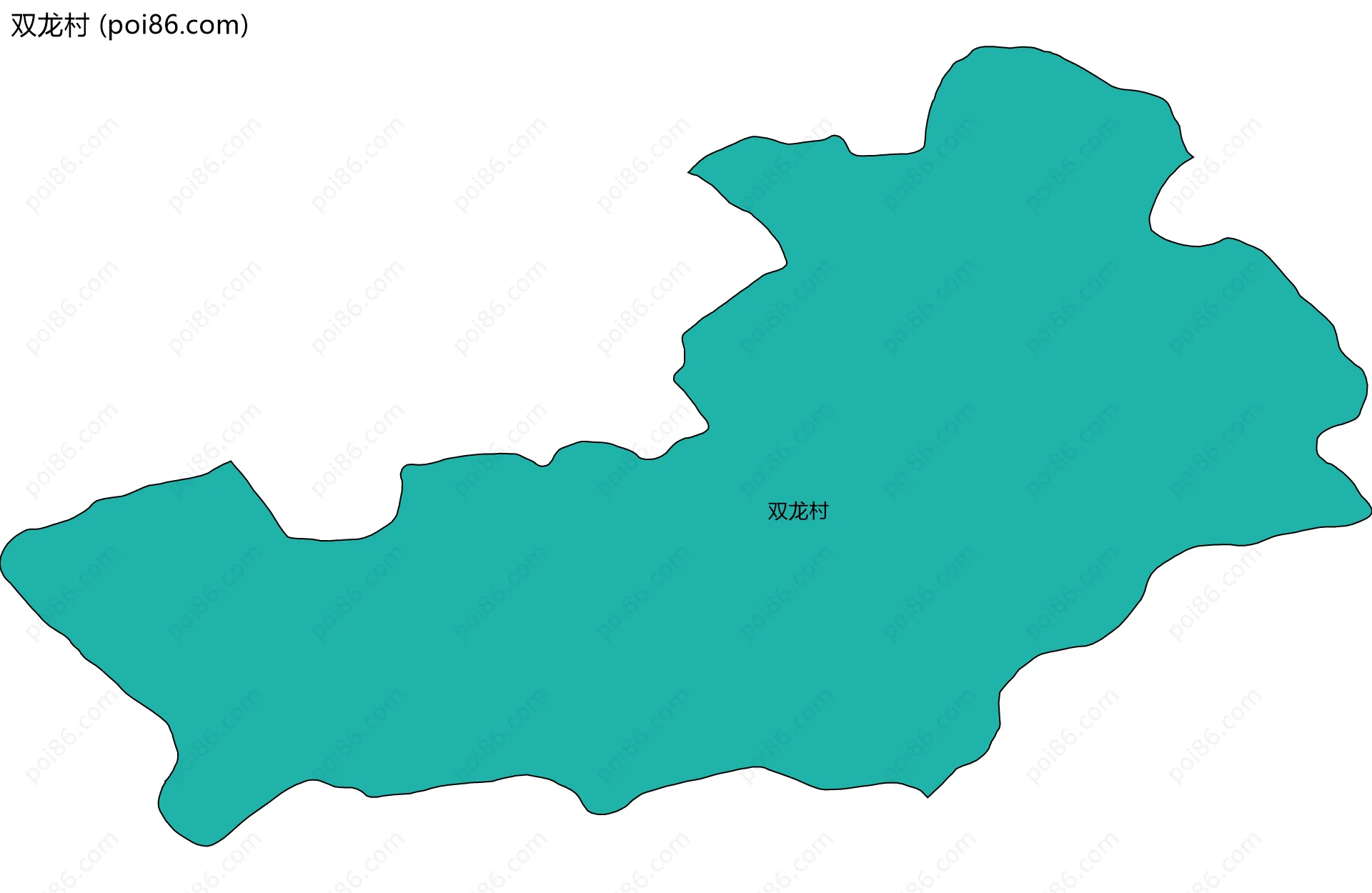 双龙村边界地图