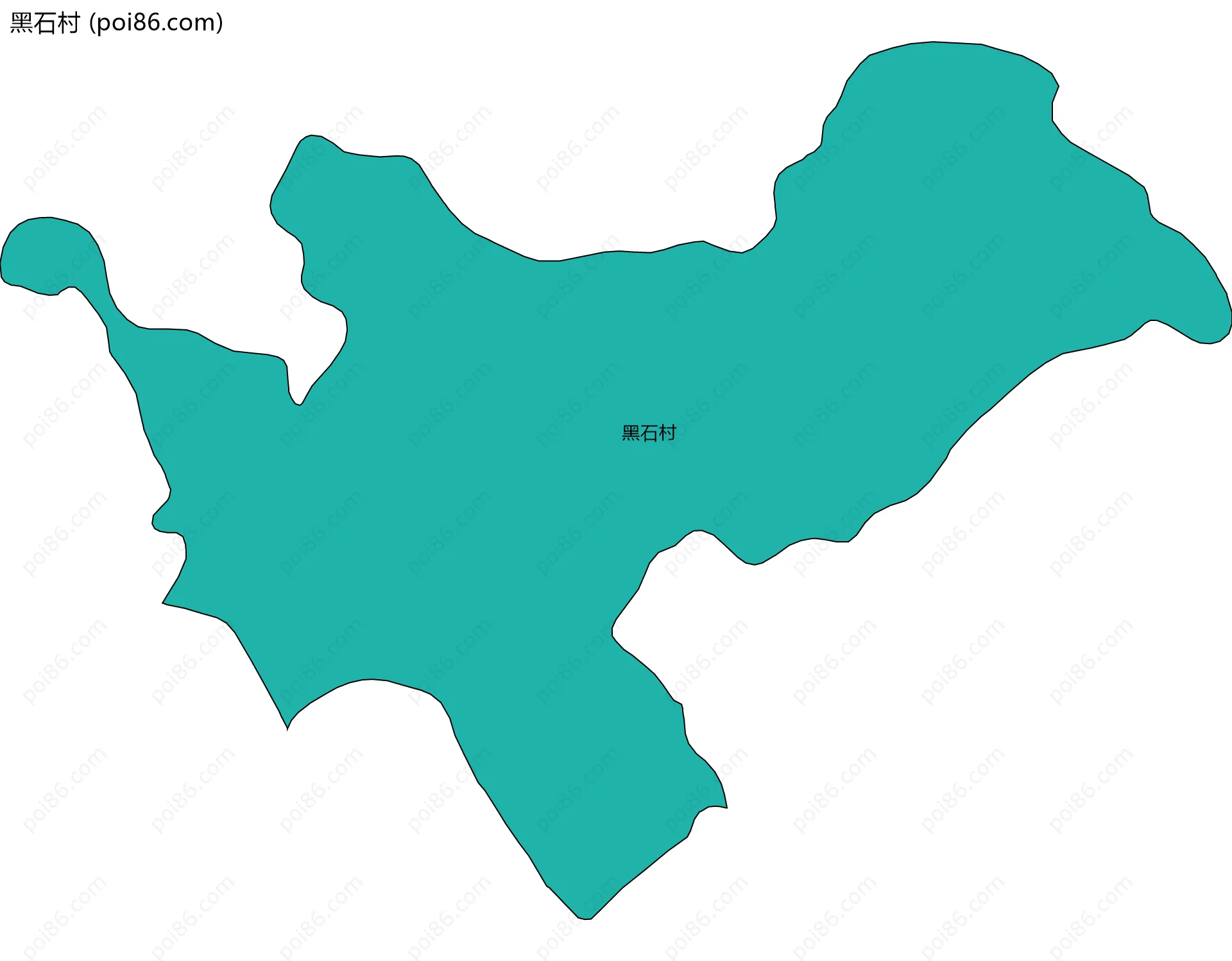黑石村边界地图