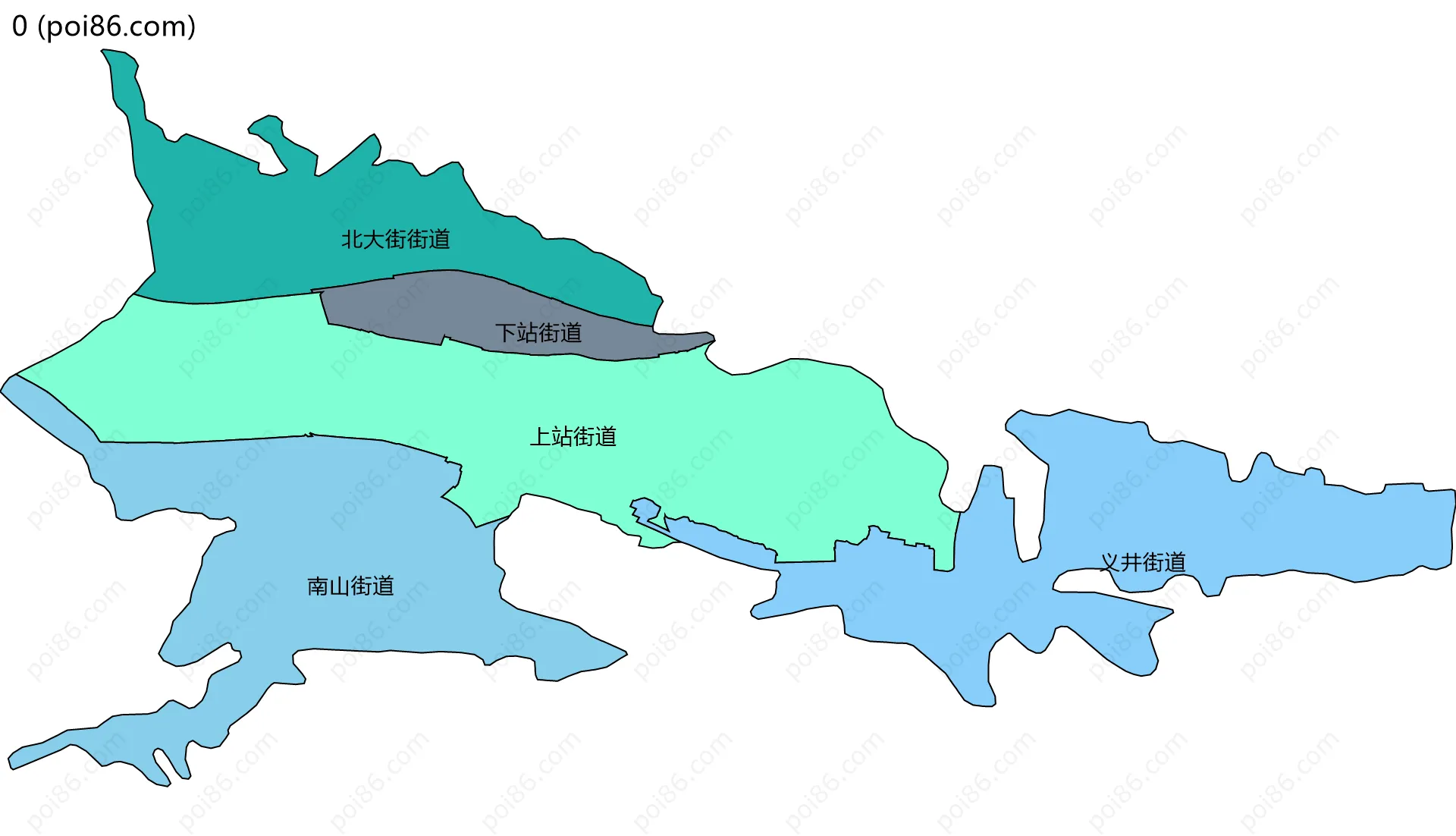 0边界地图(五级行政区划)