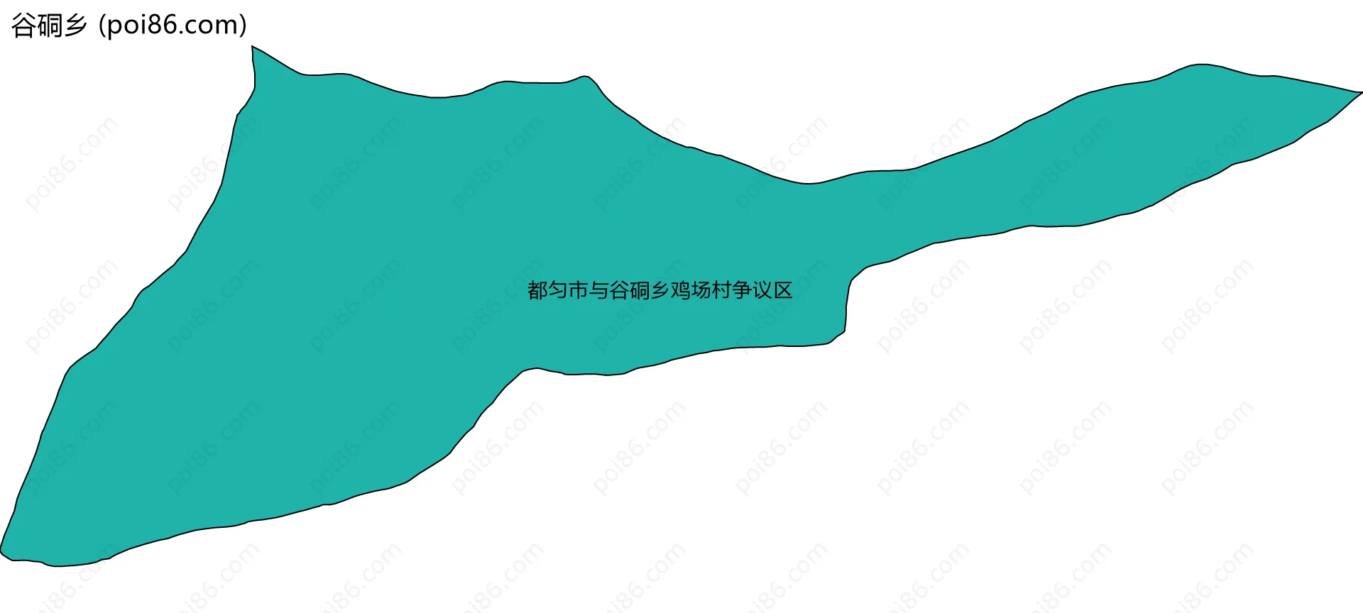 谷硐乡边界地图(五级行政区划)