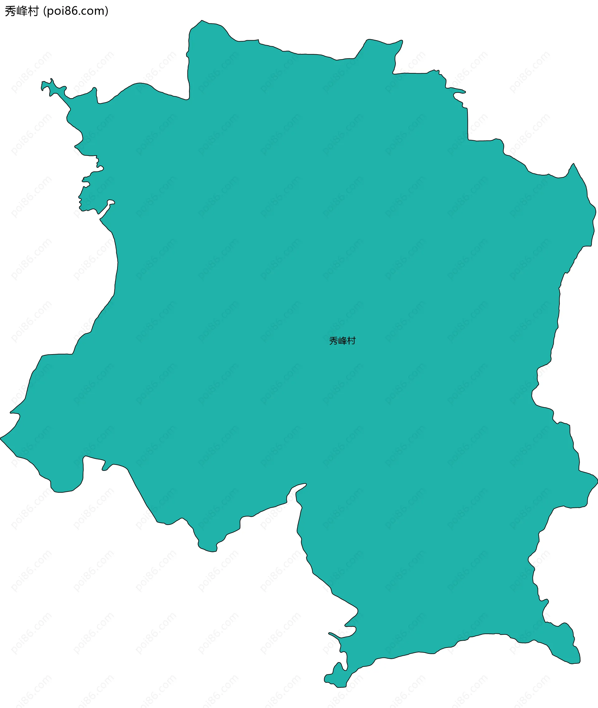 秀峰村边界地图