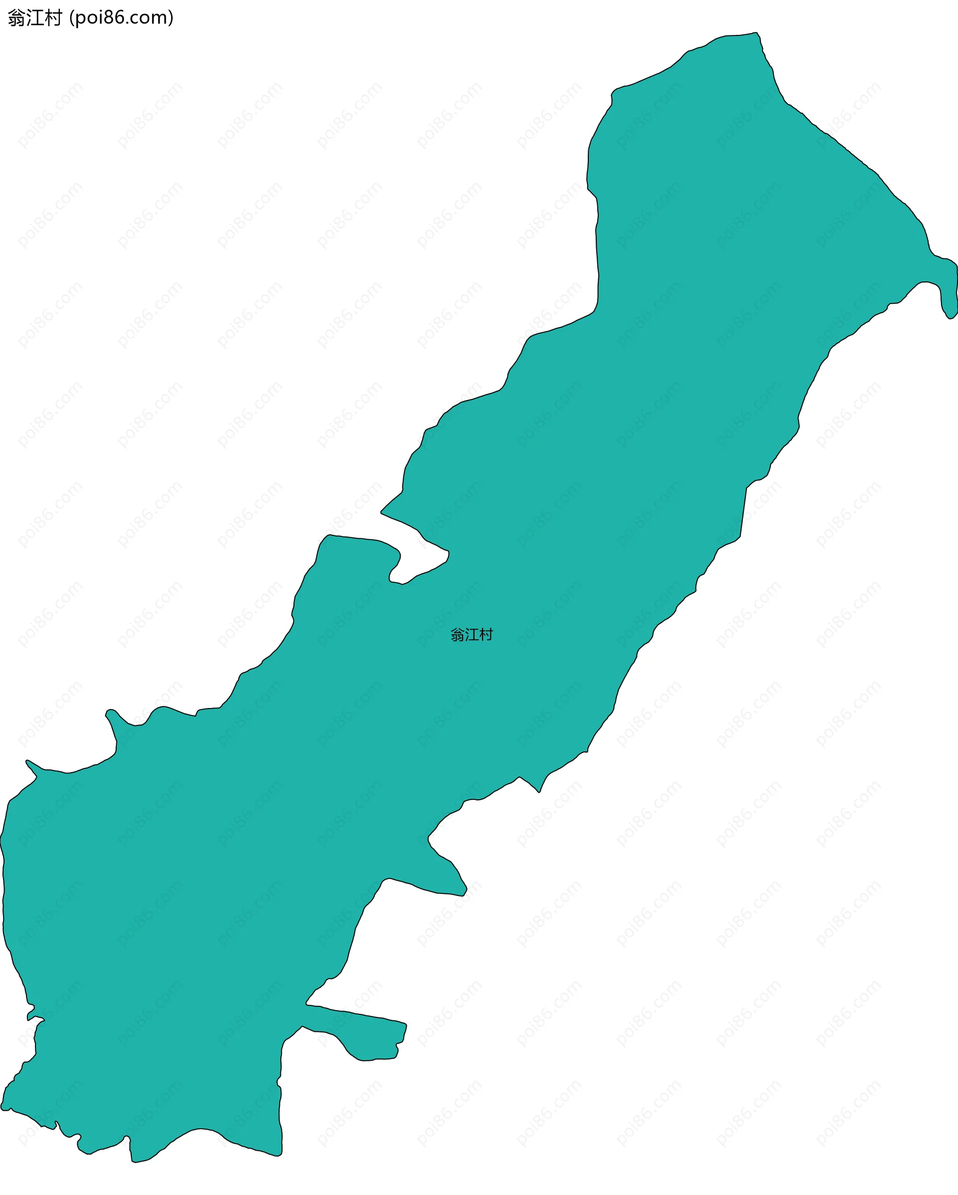 翁江村边界地图