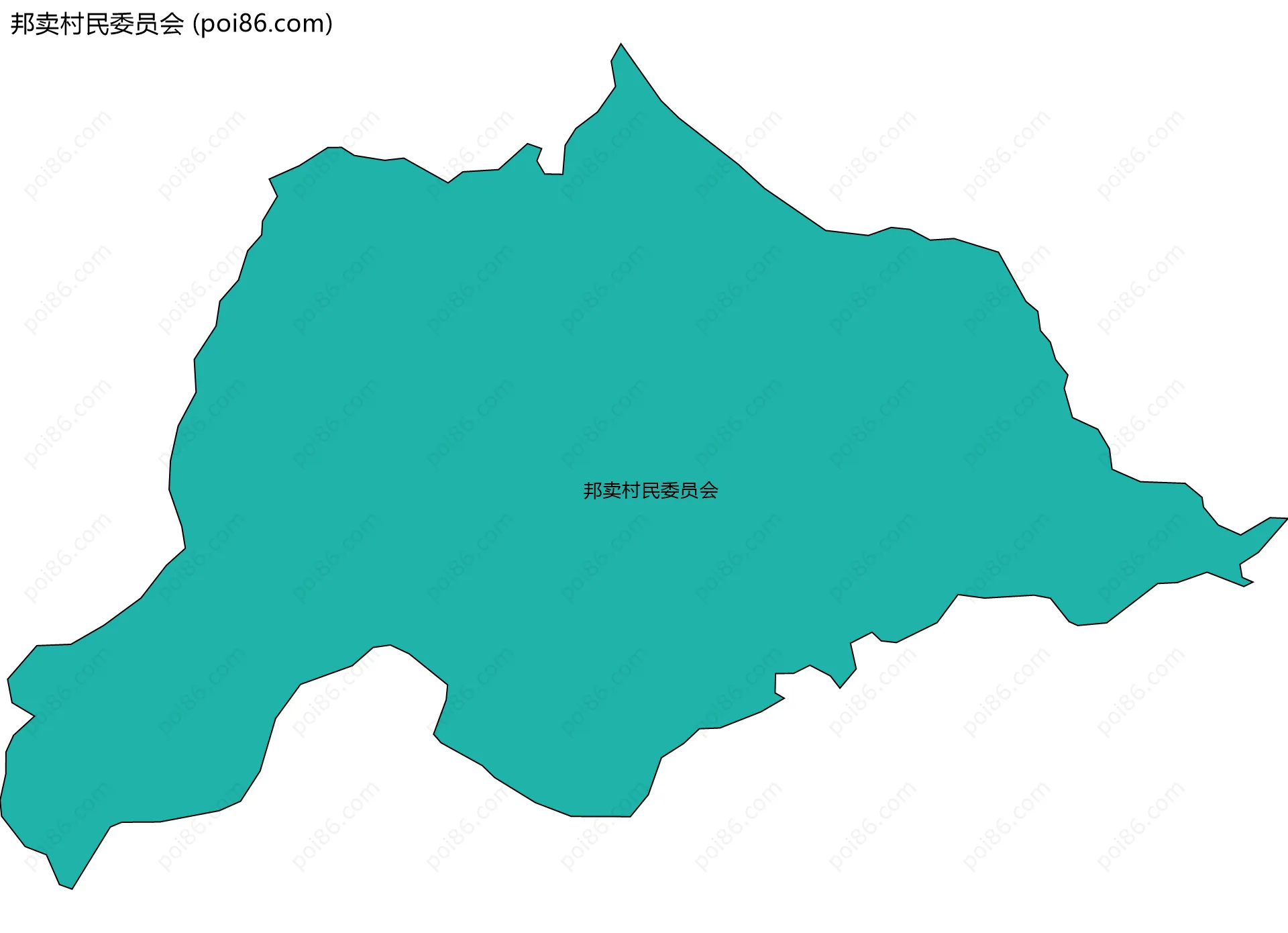 邦卖村民委员会边界地图