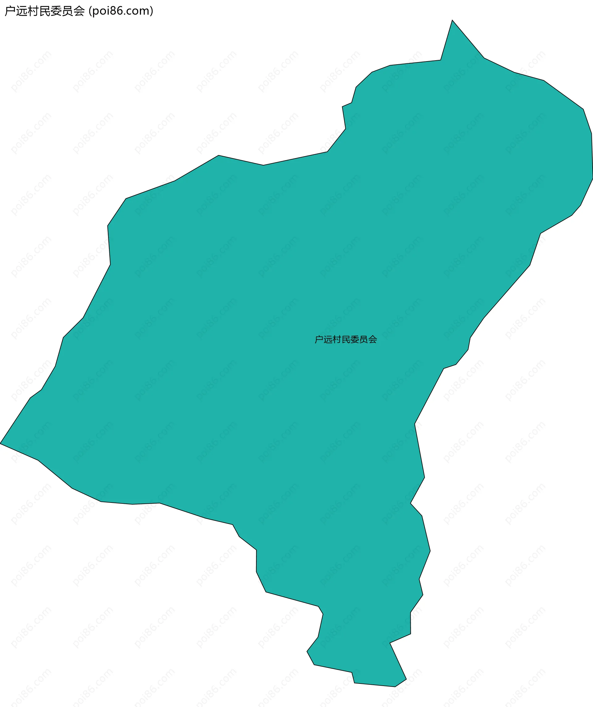 户远村民委员会边界地图