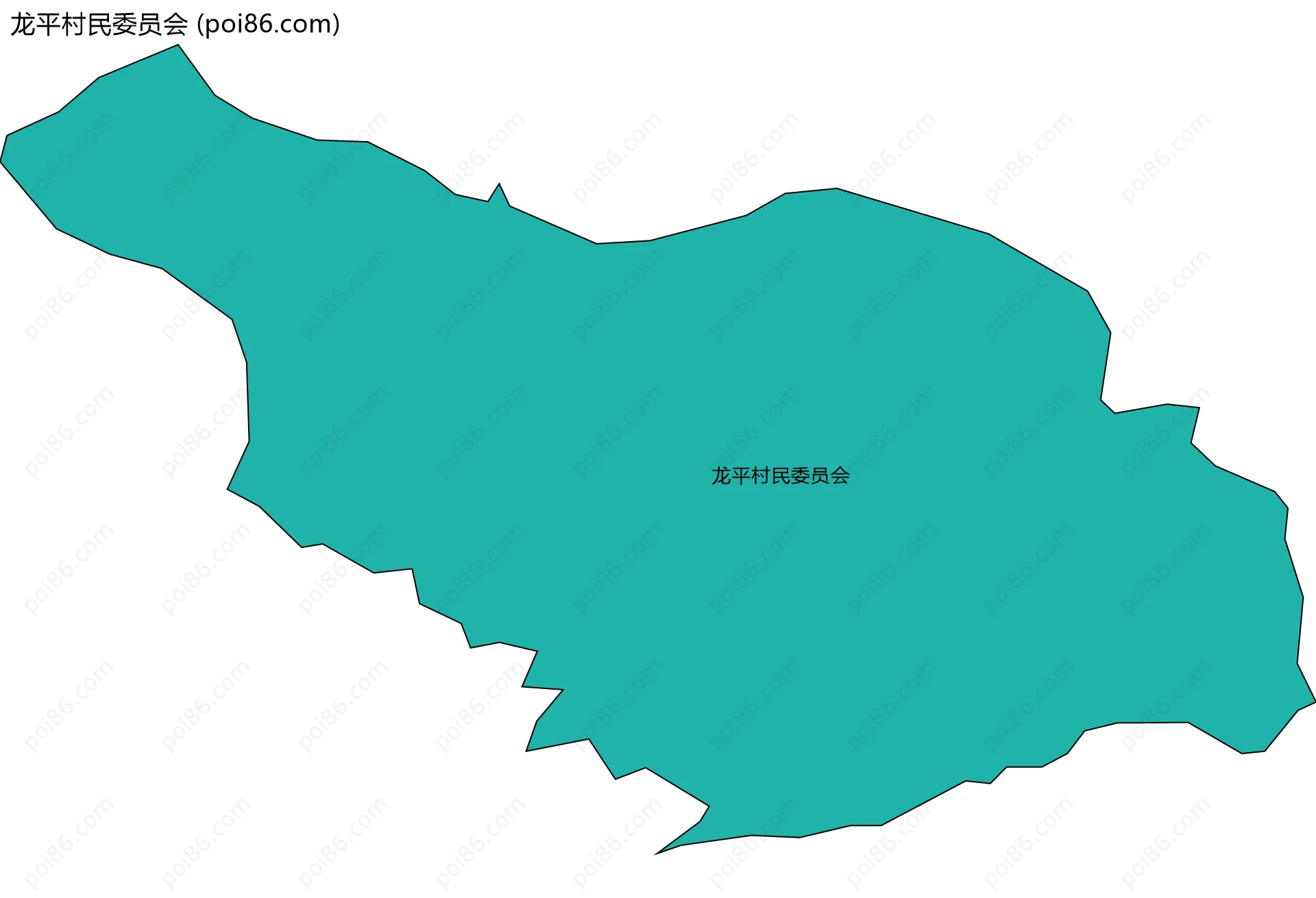 龙平村民委员会边界地图