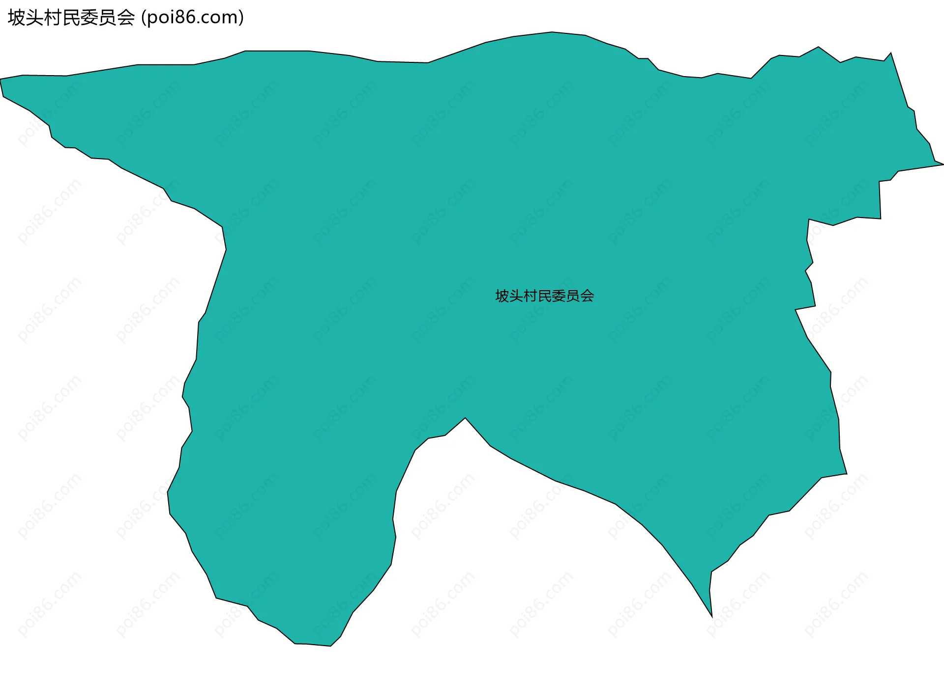 坡头村民委员会边界地图