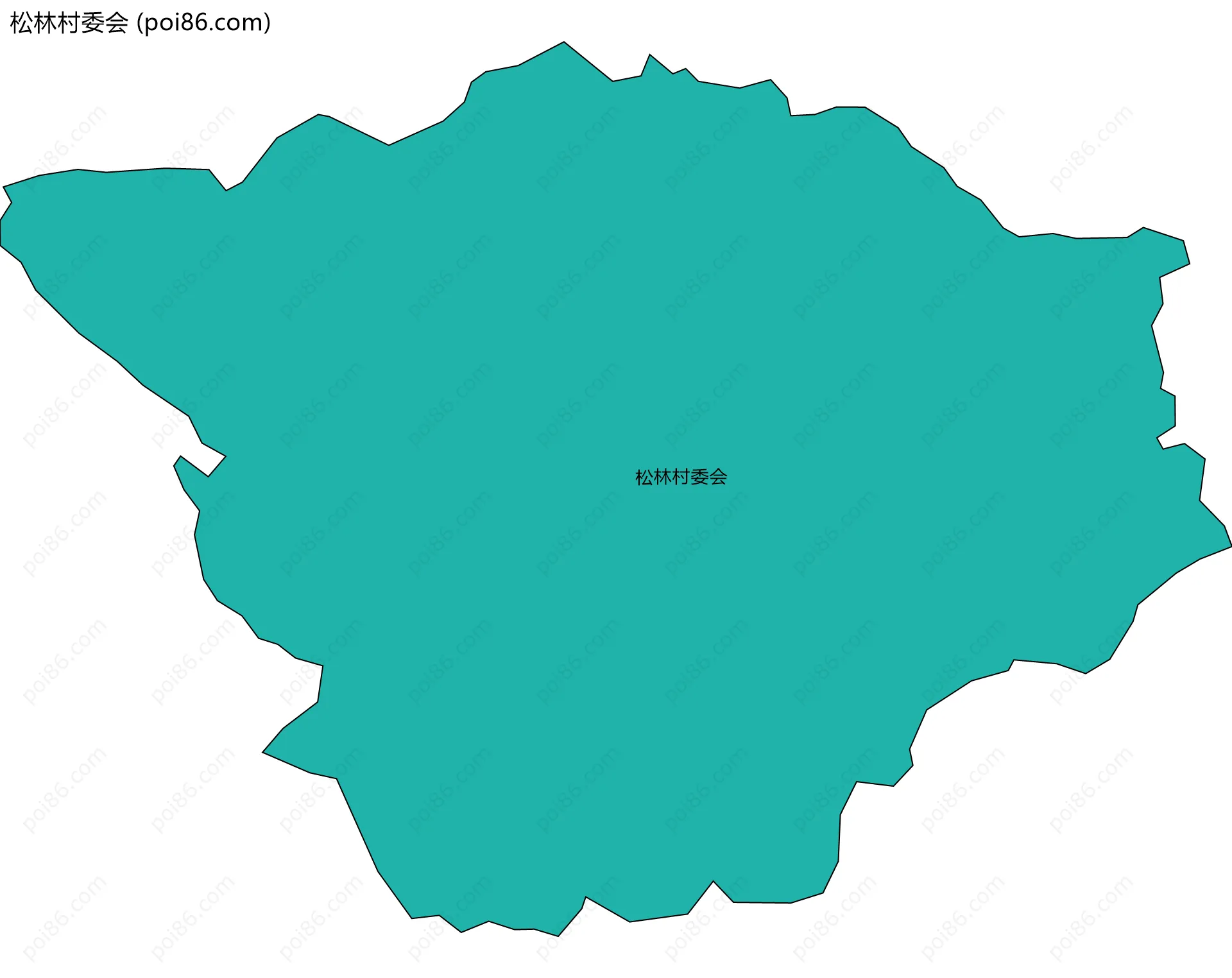 松林村委会边界地图