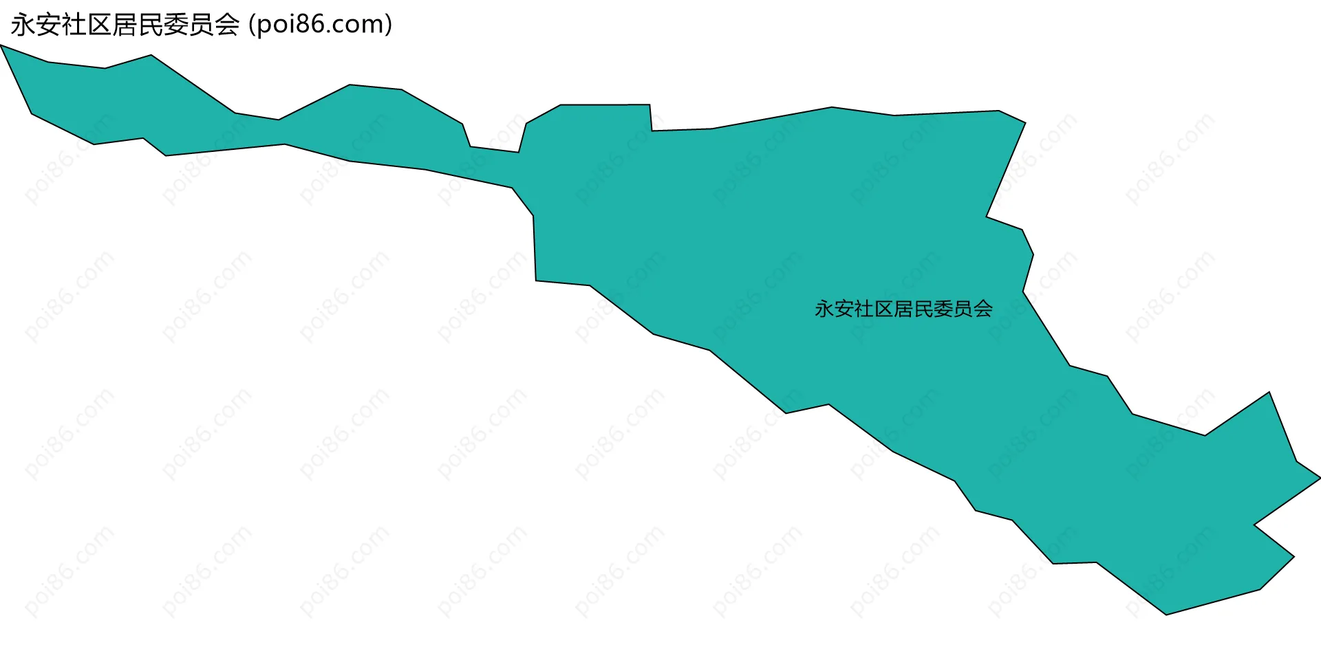 永安社区居民委员会边界地图