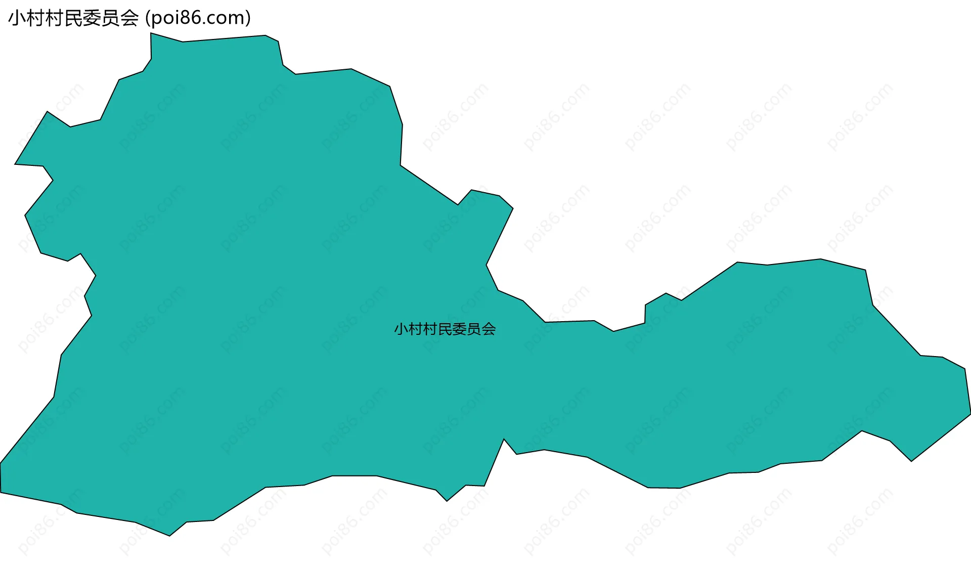 小村村民委员会边界地图