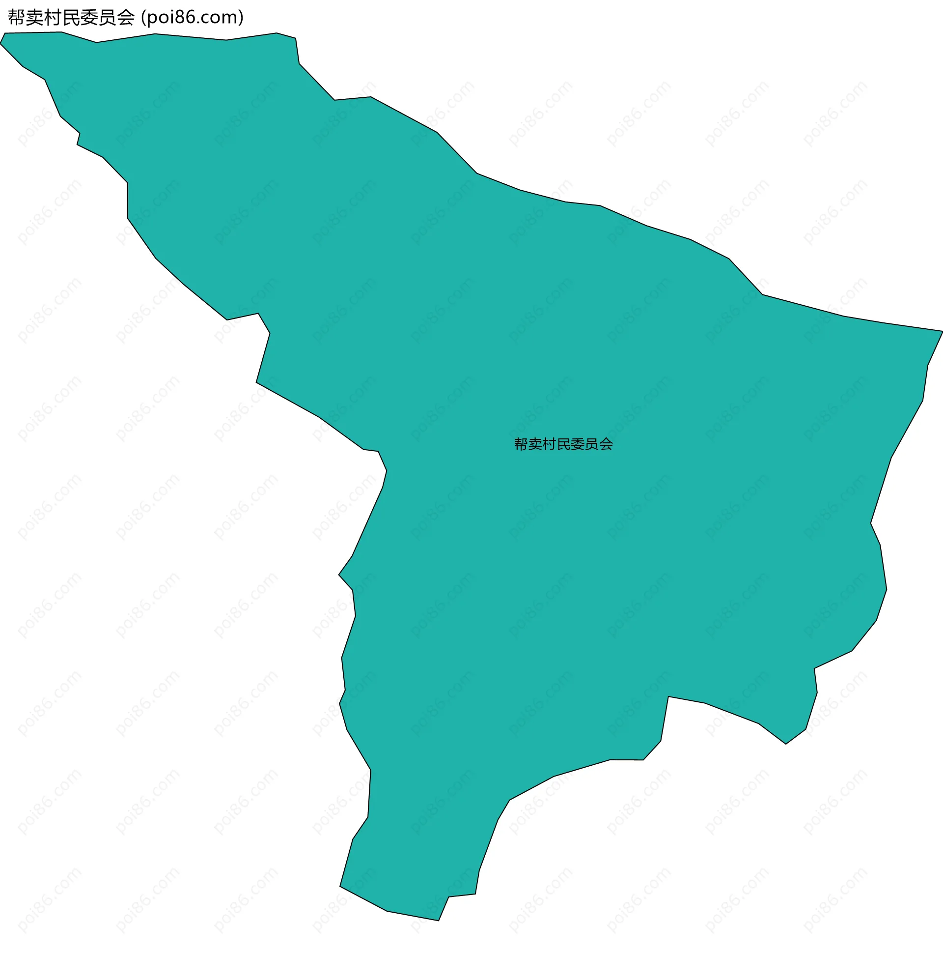 帮卖村民委员会边界地图