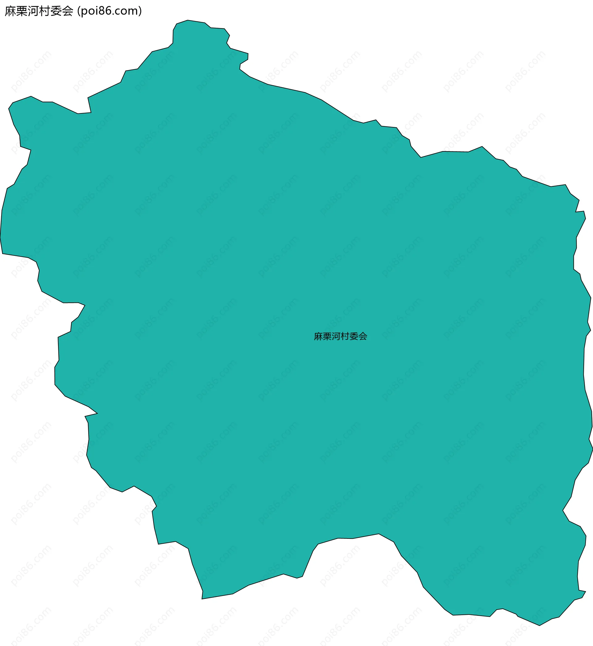 麻栗河村委会边界地图