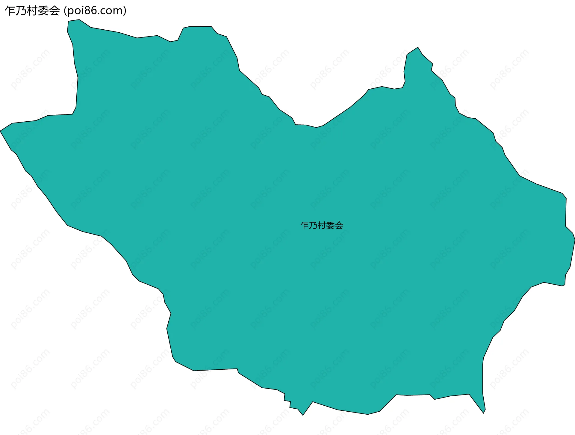 乍乃村委会边界地图