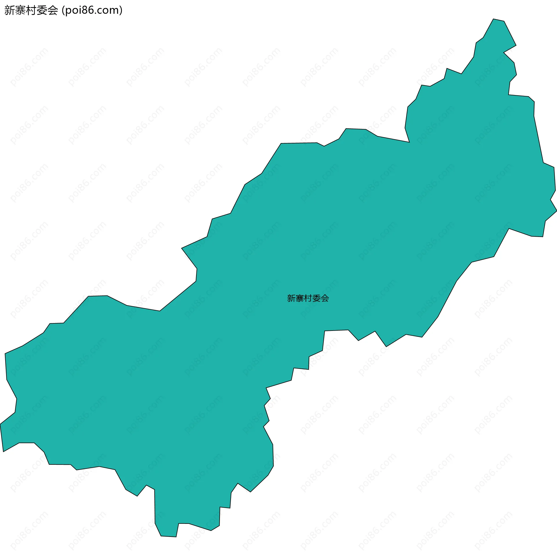 新寨村委会边界地图