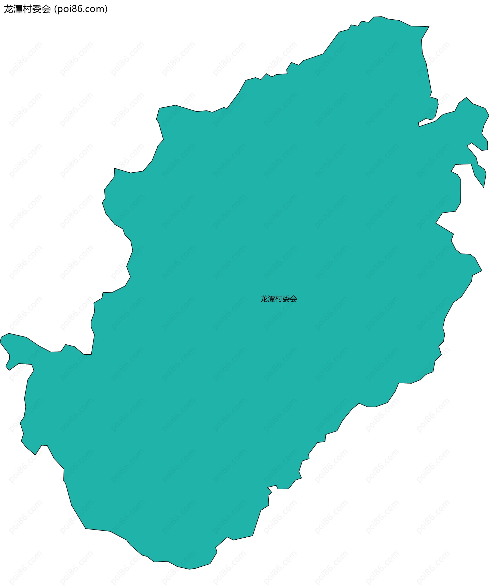 龙潭村委会边界地图