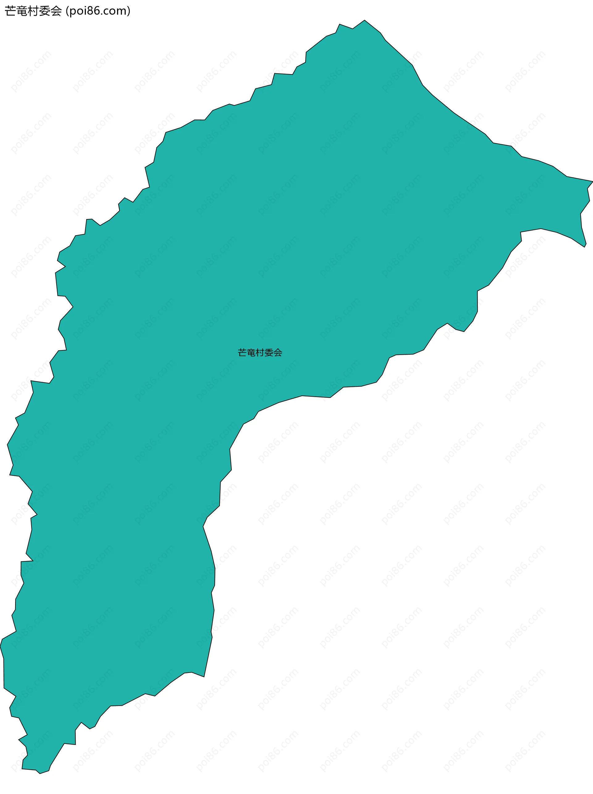 芒竜村委会边界地图