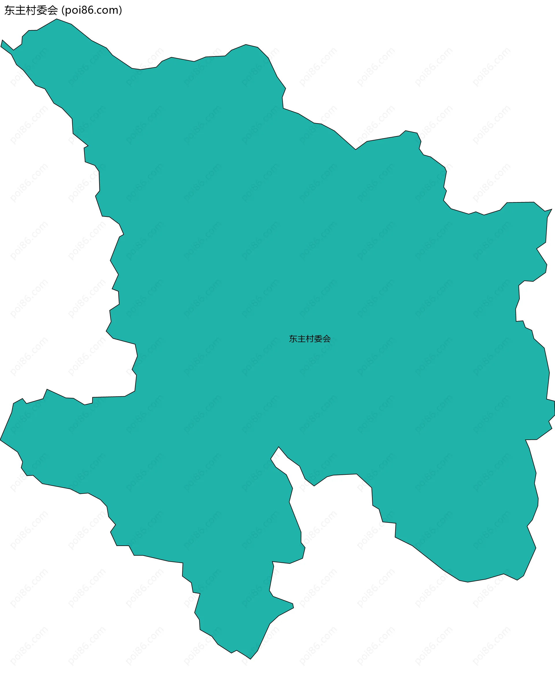 东主村委会边界地图