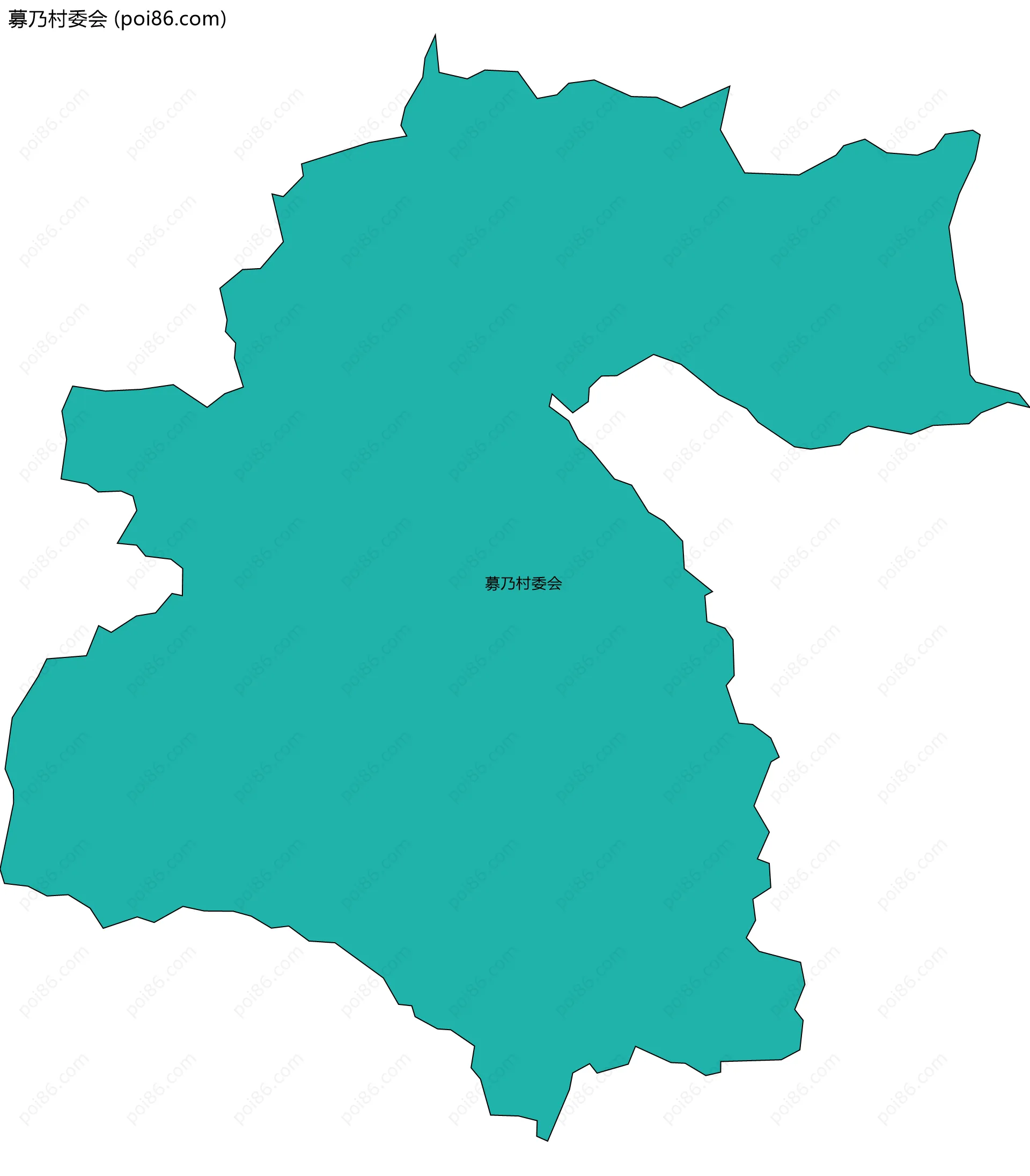 募乃村委会边界地图